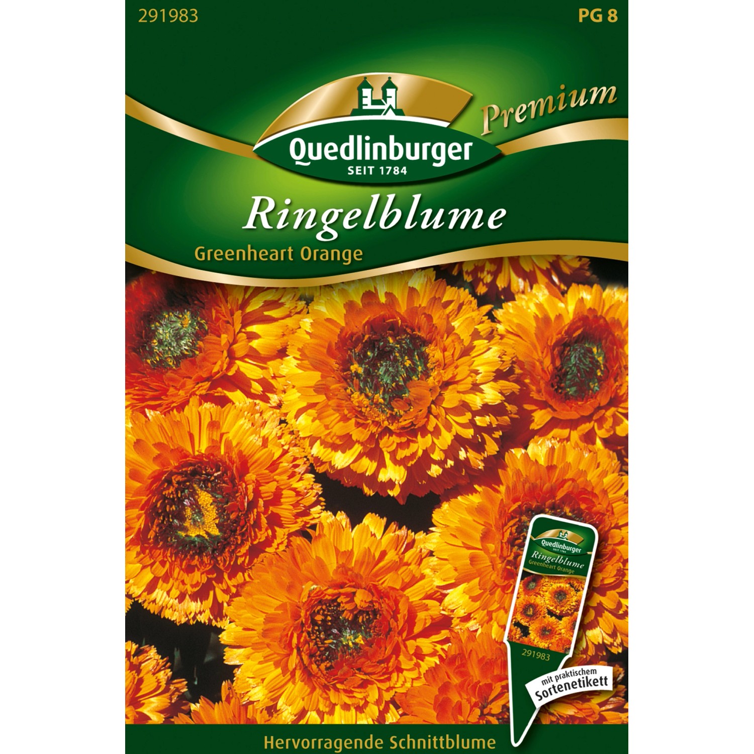 Quedlinburger Ringelblume ''Greenheart orange'' günstig online kaufen