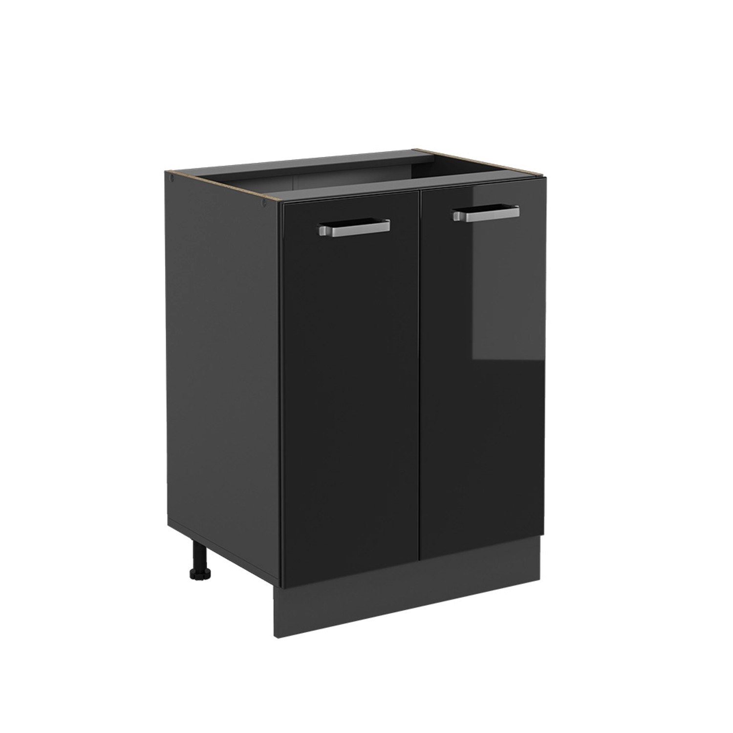 Vicco Unterschrank R-Line, Schwarz Hochglanz/Anthrazit, 60 günstig online kaufen