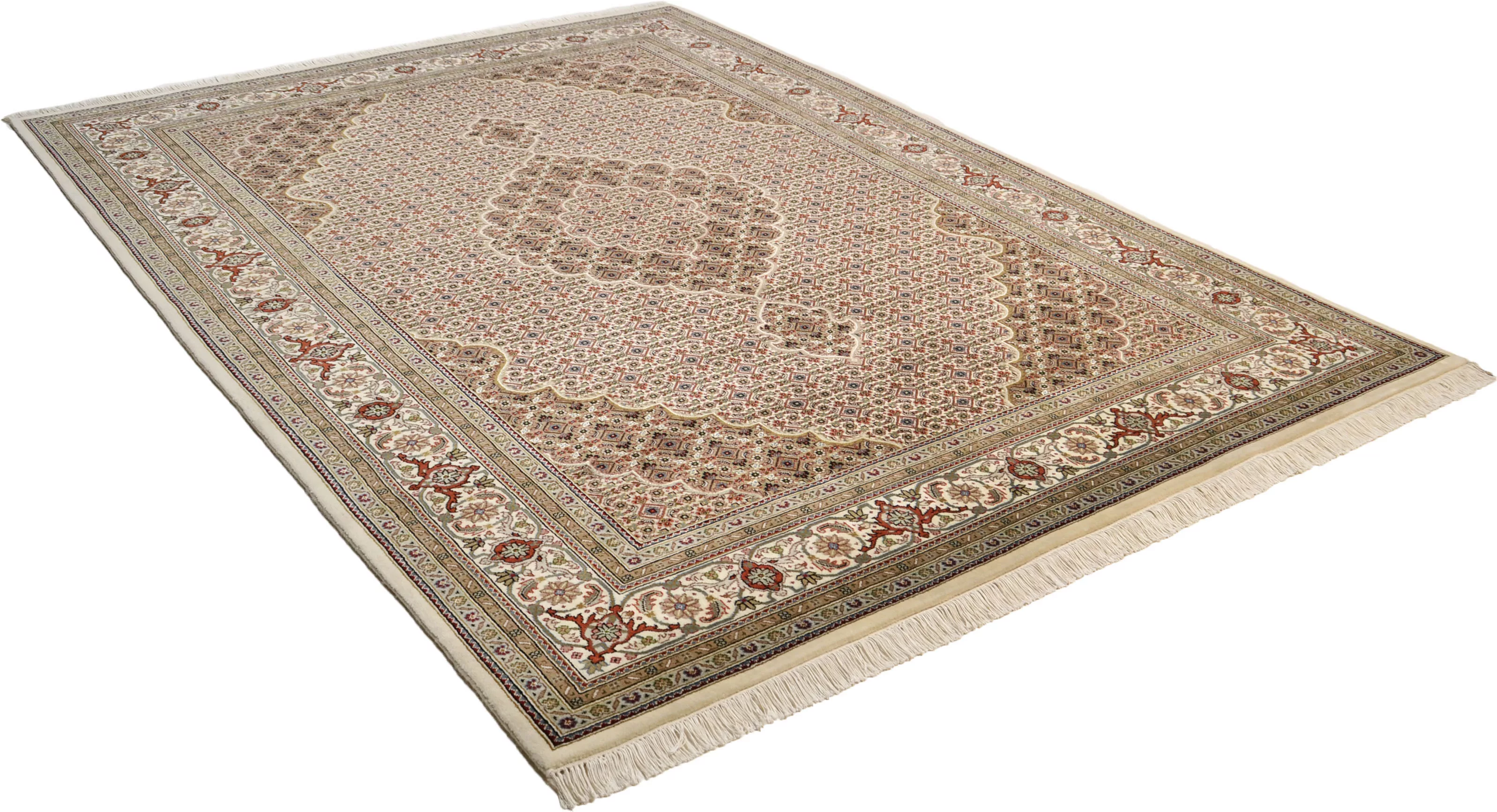 THEKO Orientteppich »Mahi Tabriz«, rechteckig, 12 mm Höhe, handgeknüpft, Ma günstig online kaufen