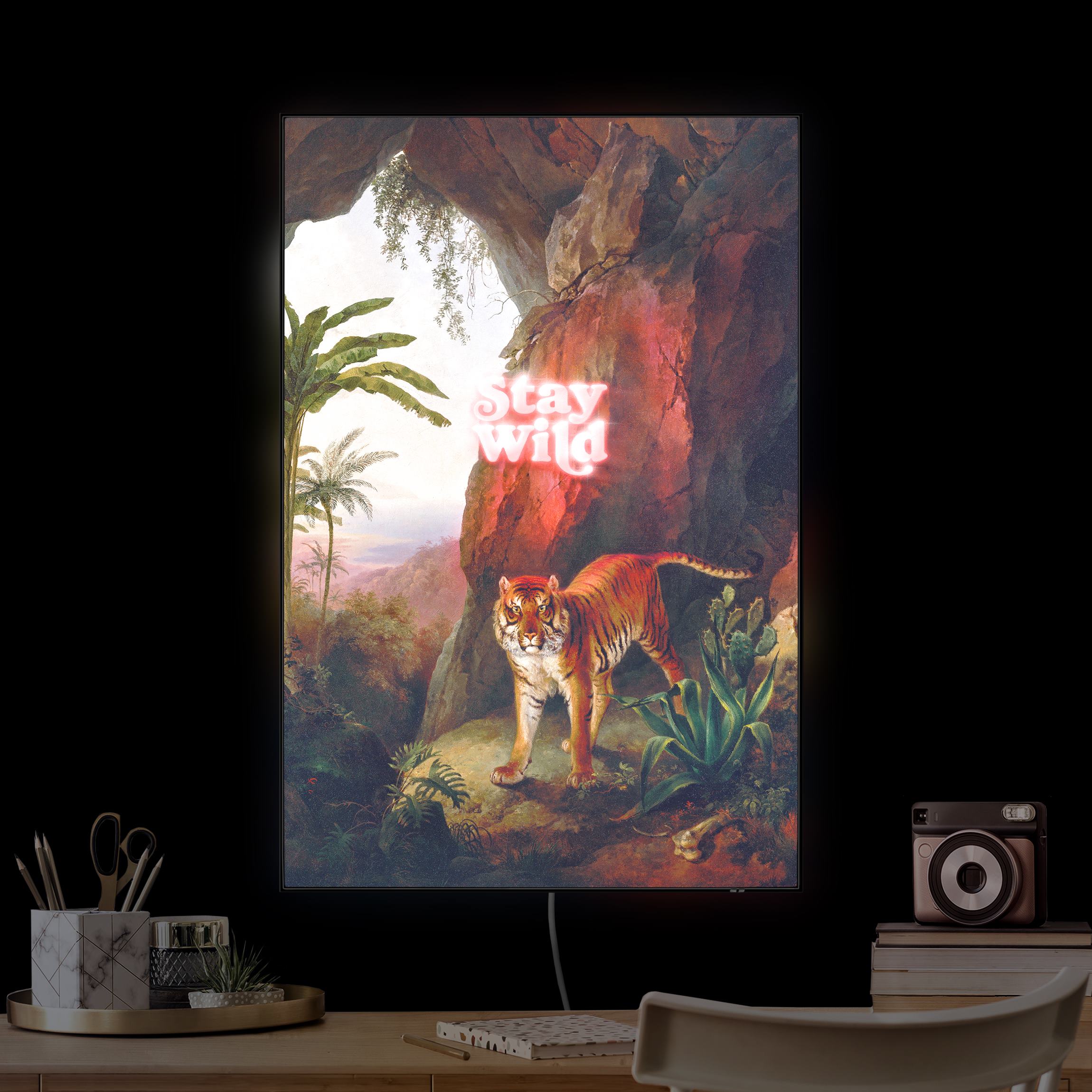 LED-Wechselbild Stay Wild Tiger günstig online kaufen