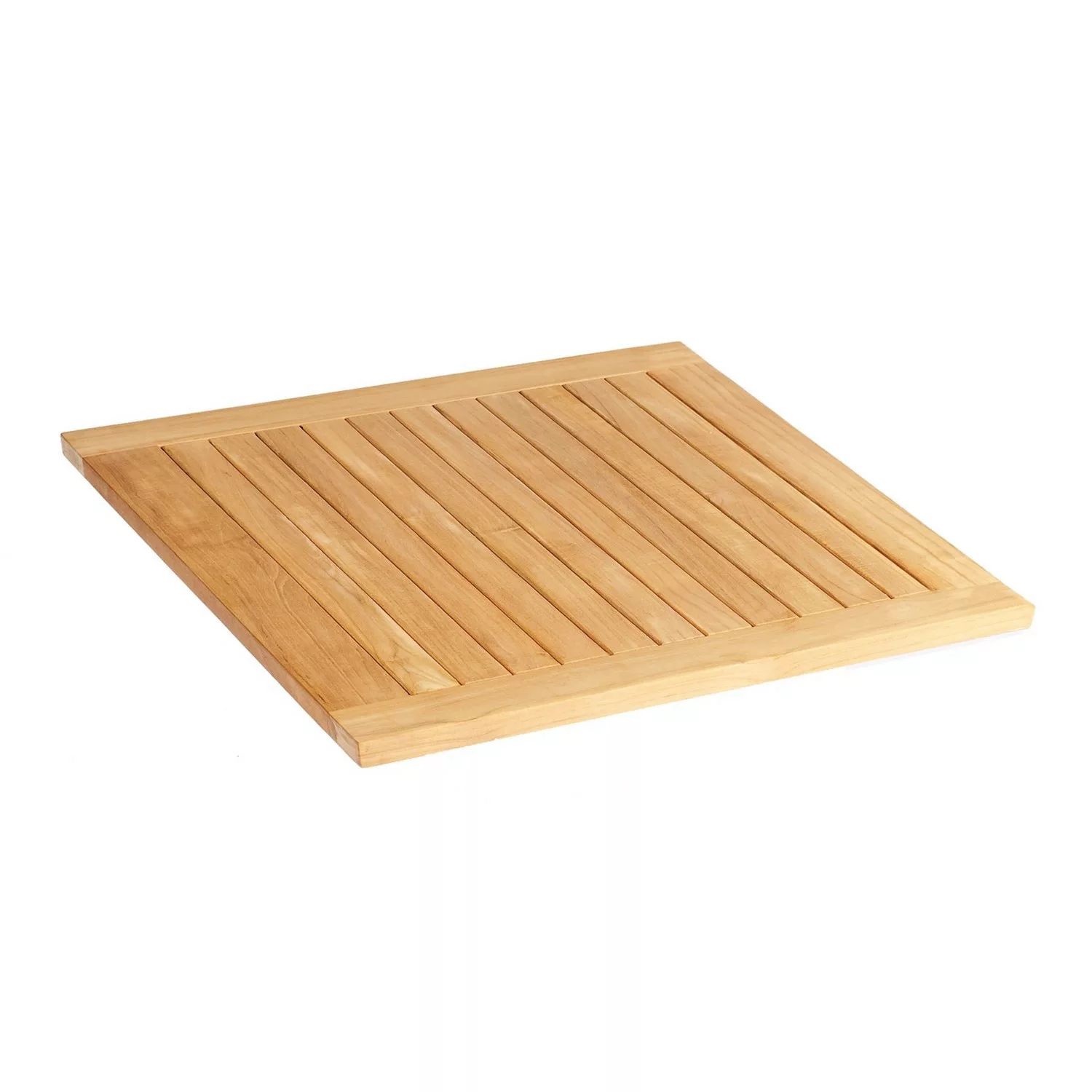 Natur24 Pure Tischplatte 90x90 Teak Natur günstig online kaufen