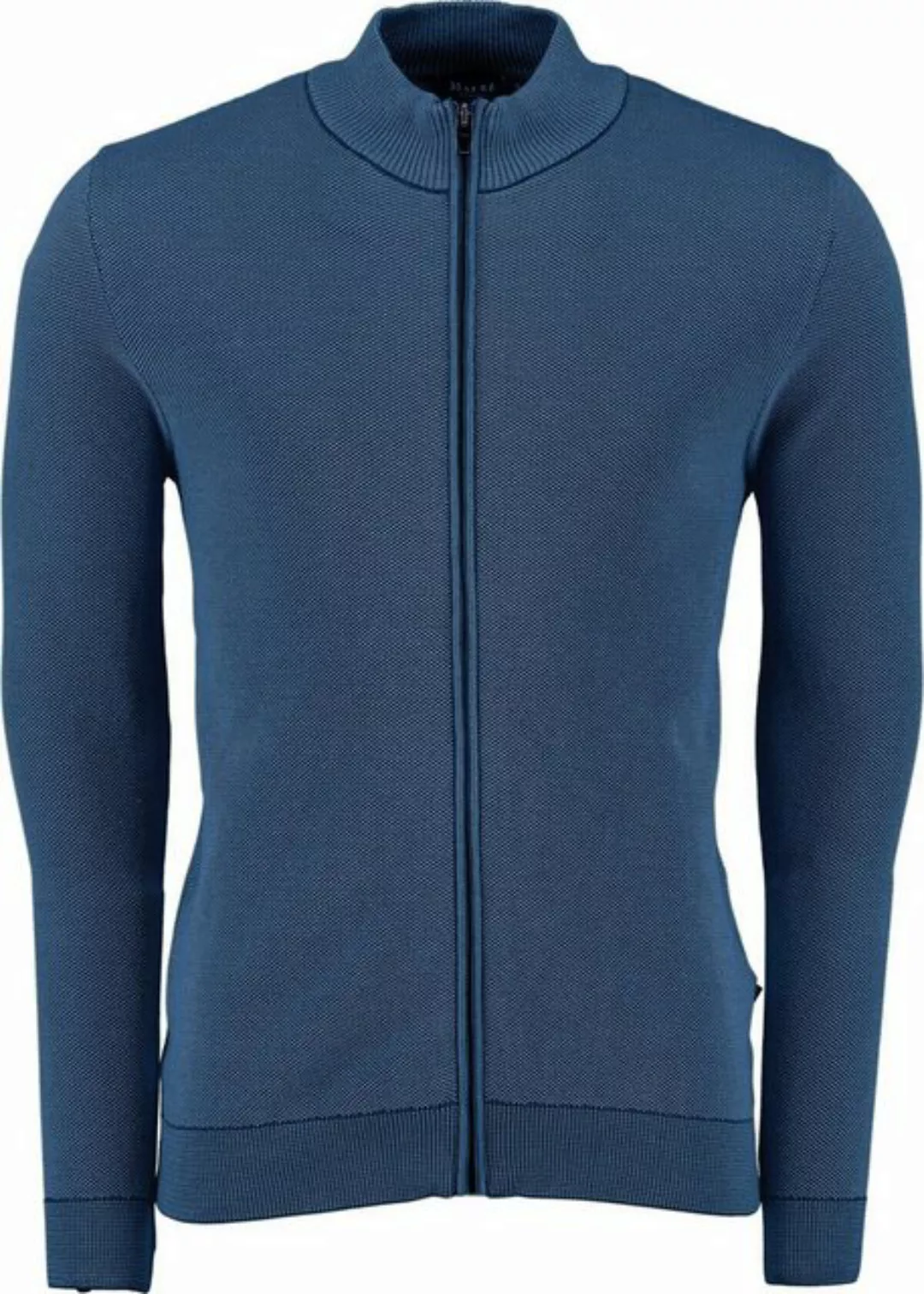 MAERZ Muenchen Strickjacke MAERZ Strickjacke blau Strukturmuster günstig online kaufen