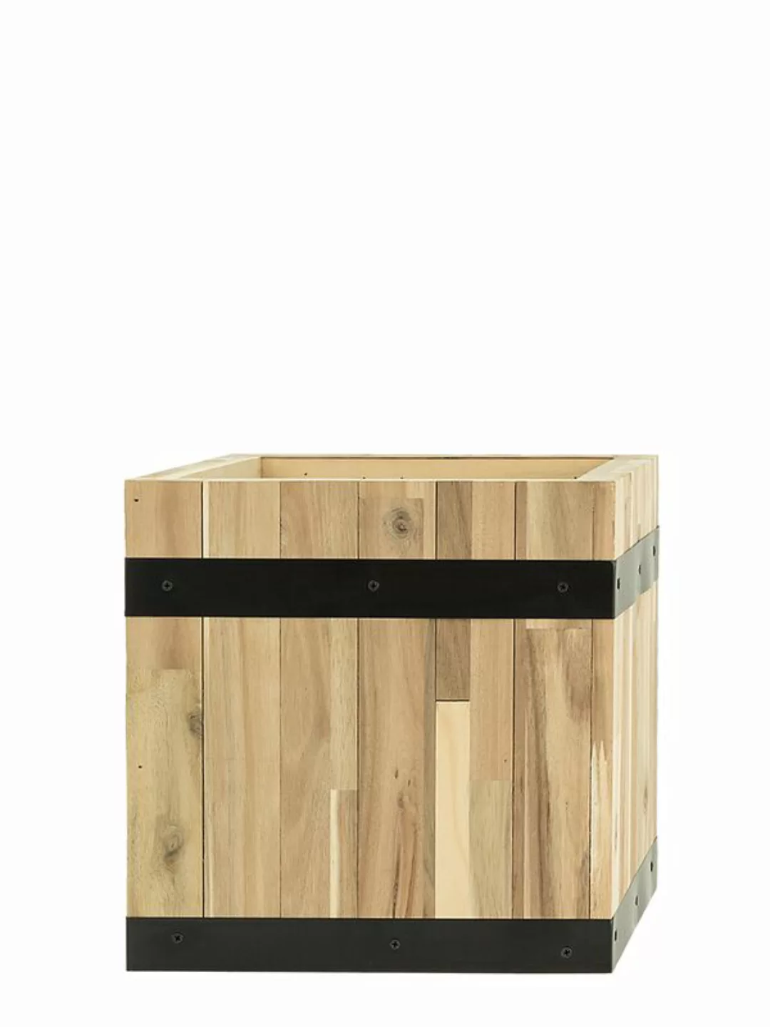 Pflanzwerk® Pflanzkübel Cube - Akazien Holz - 28 cm x 28 cm x 28 cm günstig online kaufen