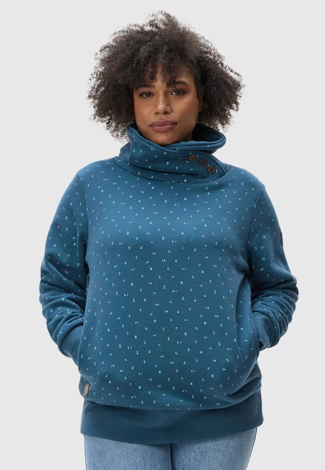 Ragwear Schalkragenpullover "Angell Plus", Nachhaltiger Damen Sweater mit K günstig online kaufen