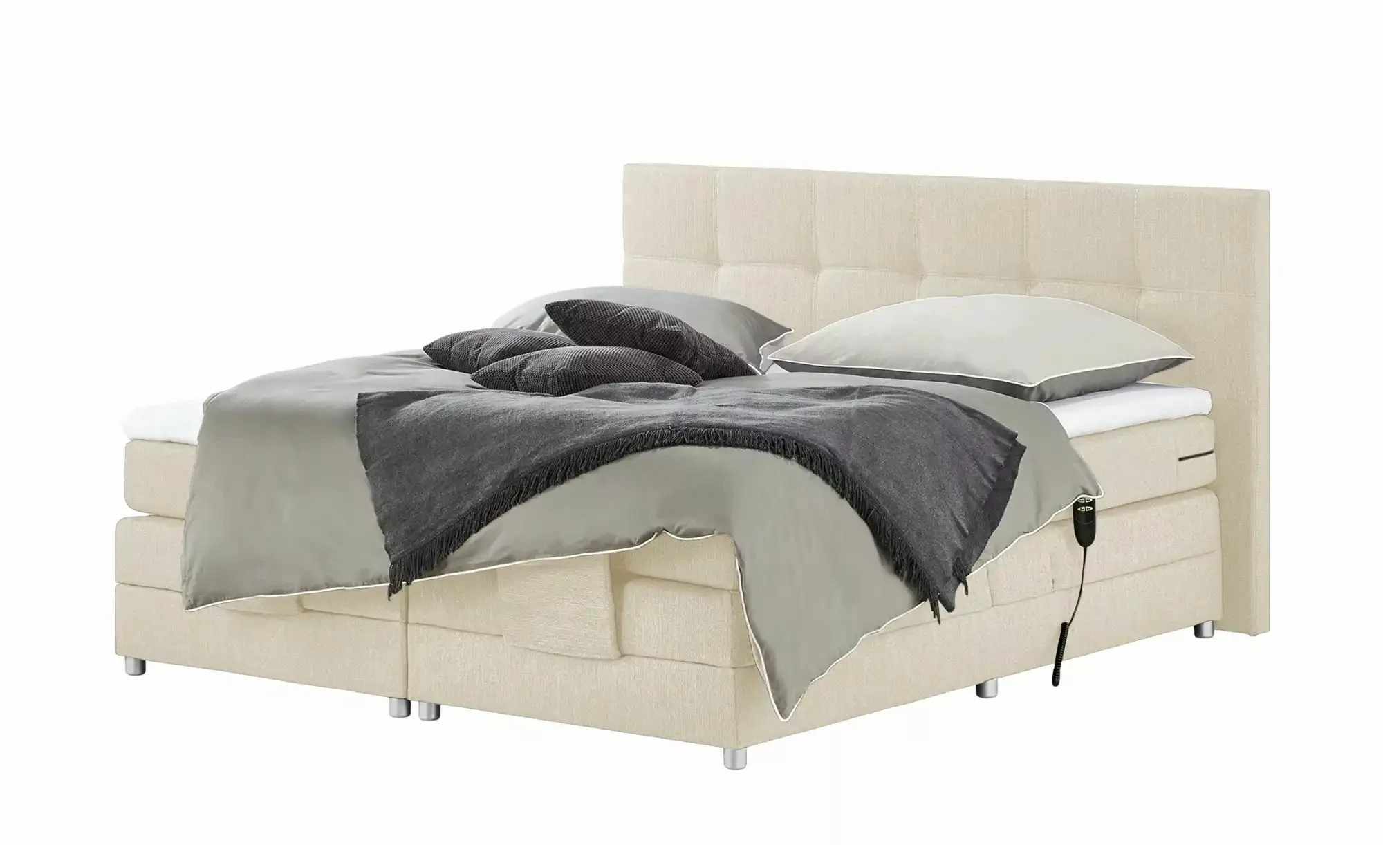 uno Motor-Boxspringbett   Manolo ¦ creme ¦ Maße (cm): B: 202 H: 112 Betten günstig online kaufen