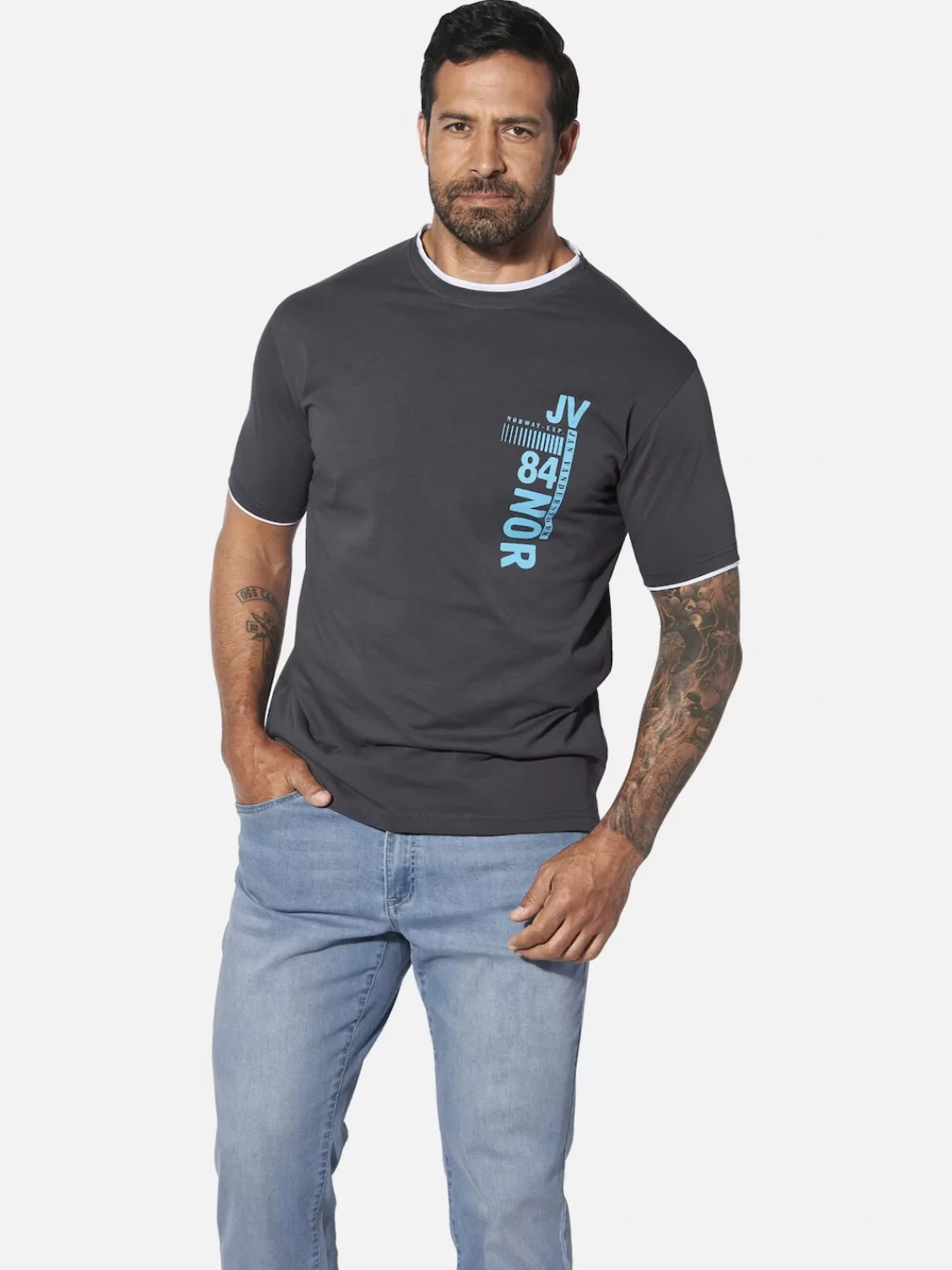 Jan Vanderstorm T-Shirt "T-Shirt FLEMMING" günstig online kaufen