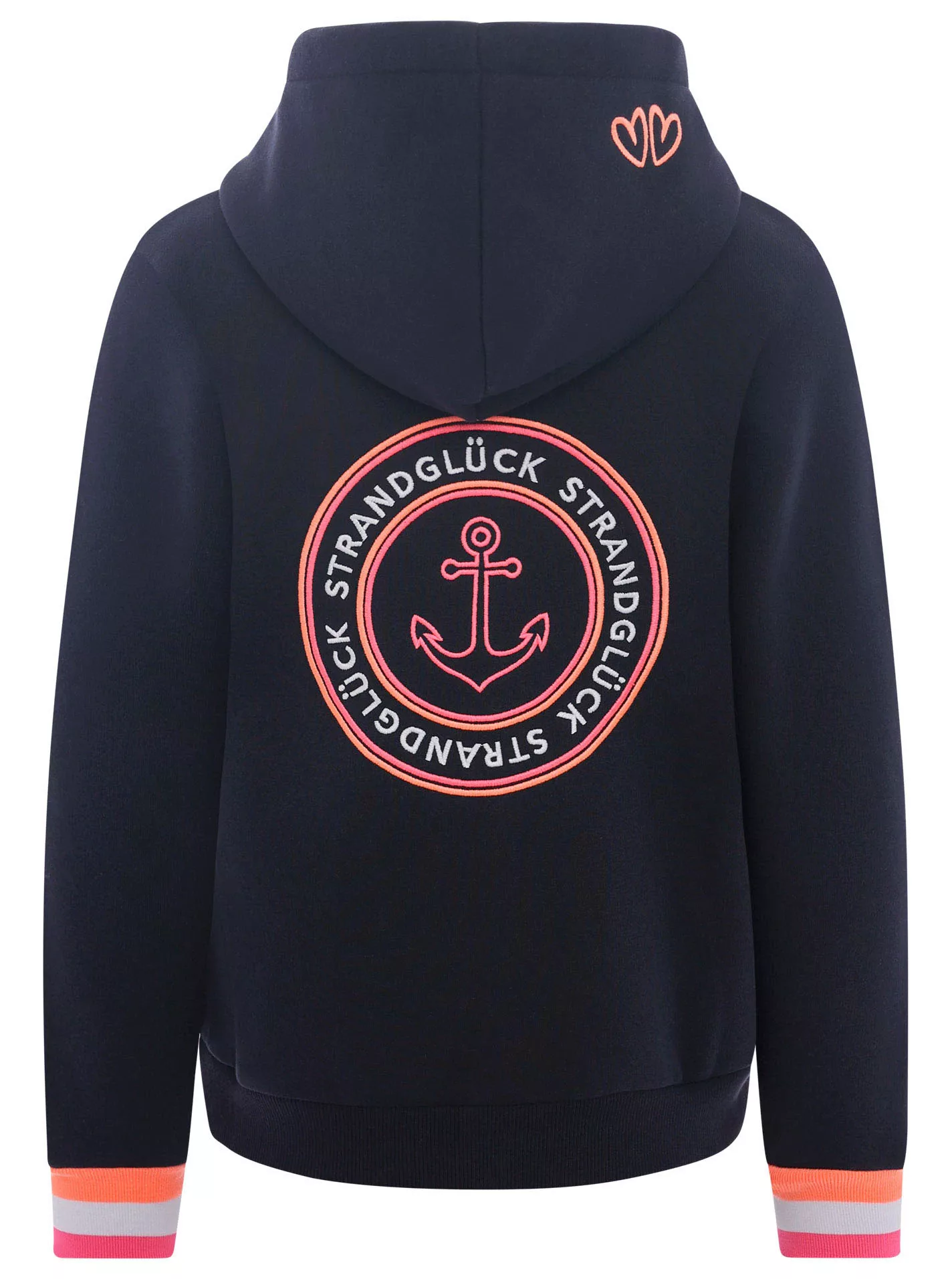 Zwillingsherz Kapuzensweatjacke günstig online kaufen