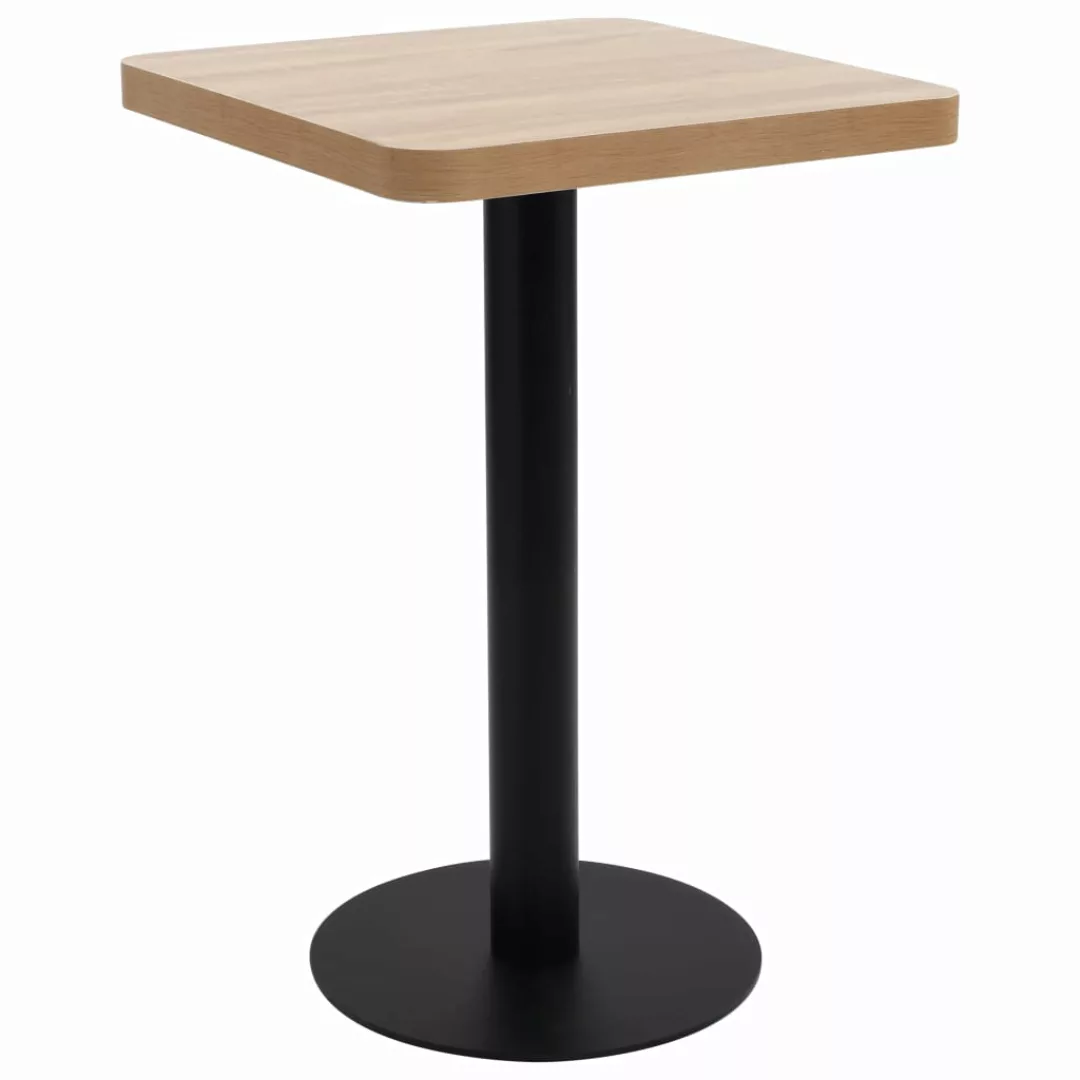 Bistrotisch Hellbraun 50x50 Cm Mdf günstig online kaufen