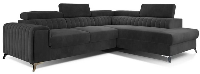 DB-Möbel Ecksofa "Lurence" Schlafsofa Wohnlandschaft Links Rechts Couch Bet günstig online kaufen