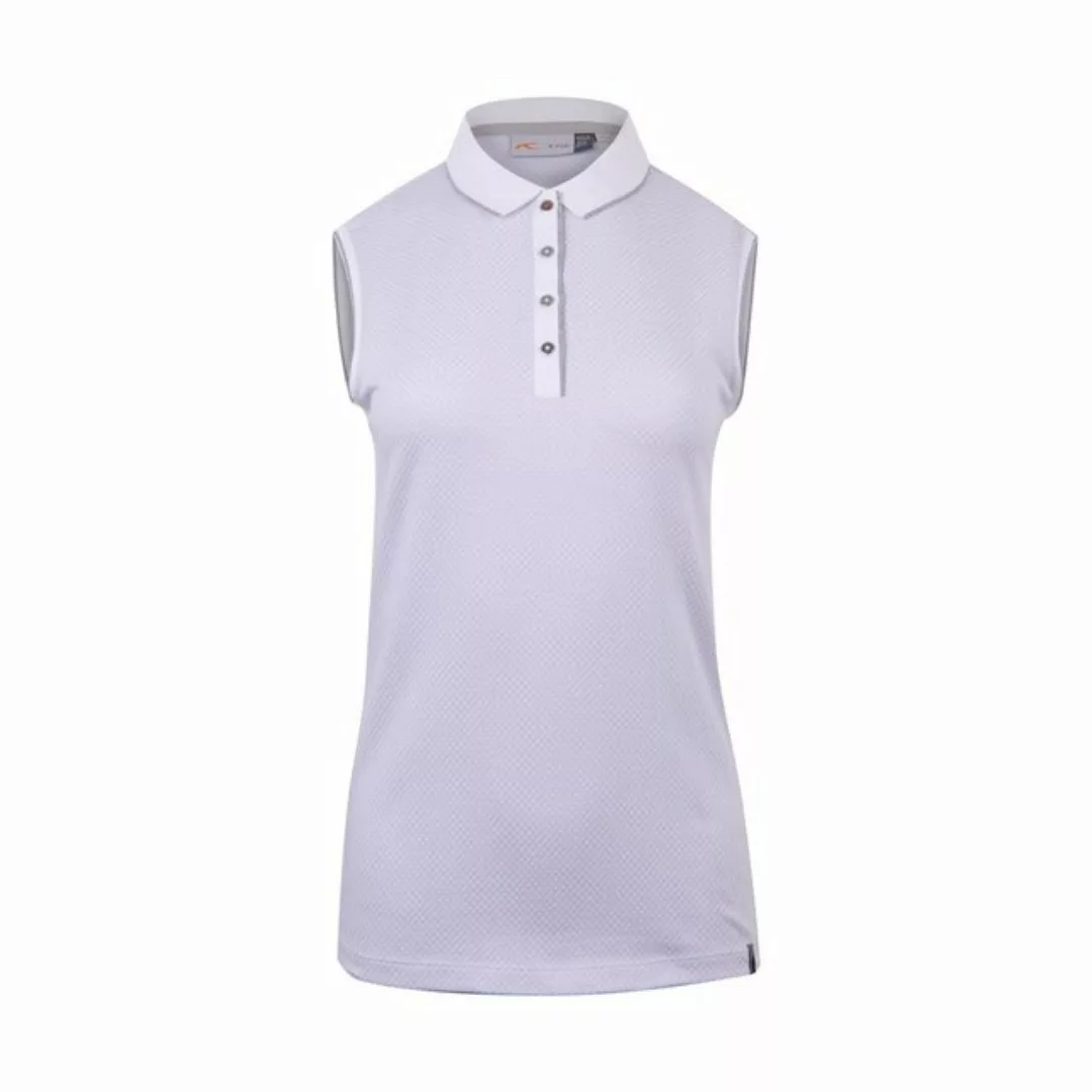 KJUS Poloshirt Kjus Ella Structure Sleeveless Polo White-Alloy günstig online kaufen