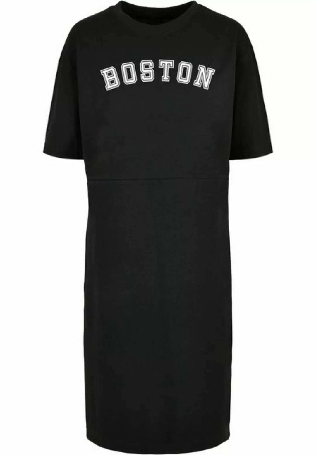 Merchcode Shirtkleid Merchcode Damen Ladies Boston X Organic Oversized Slit günstig online kaufen