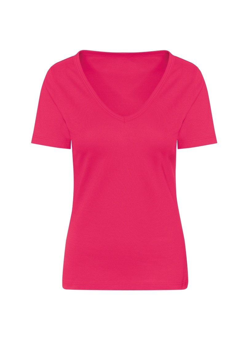 Trigema T-Shirt "TRIGEMA V-Shirt aus Baumwolle/Elastan", (1 tlg.) günstig online kaufen