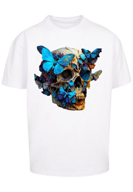 F4NT4STIC T-Shirt Schmetterling Skull OVERSIZE TEE Print günstig online kaufen