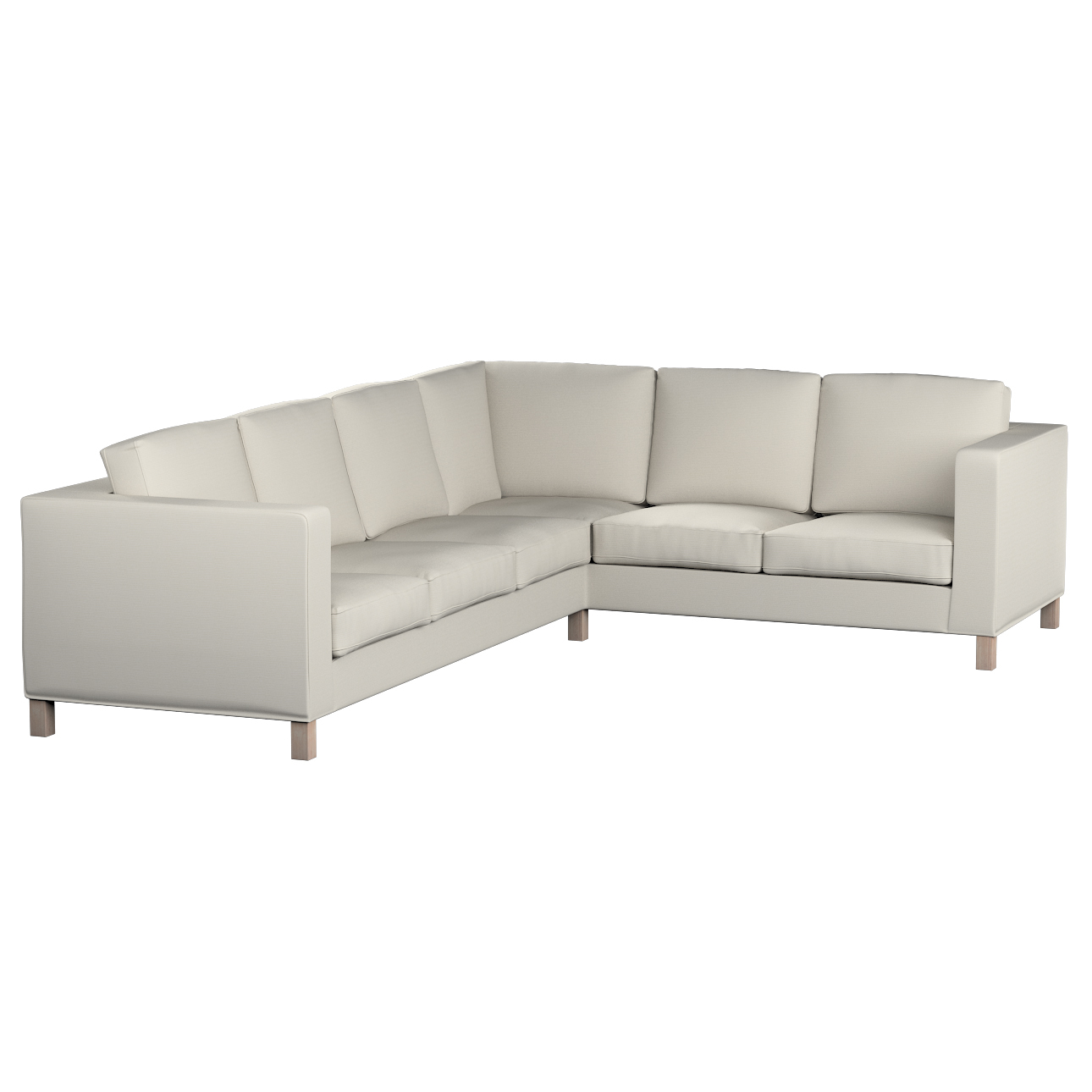 Bezug für Karlanda Sofa Ecke links, hellgrau , 36cm x 30cm x 50cm, Cotton P günstig online kaufen