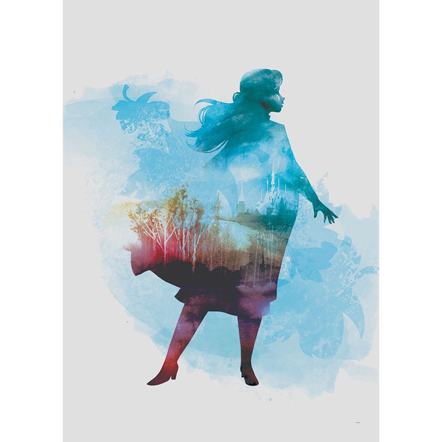 Disney Poster Die Eiskönigin Blau und Lila 50 x 70 cm 610163 günstig online kaufen