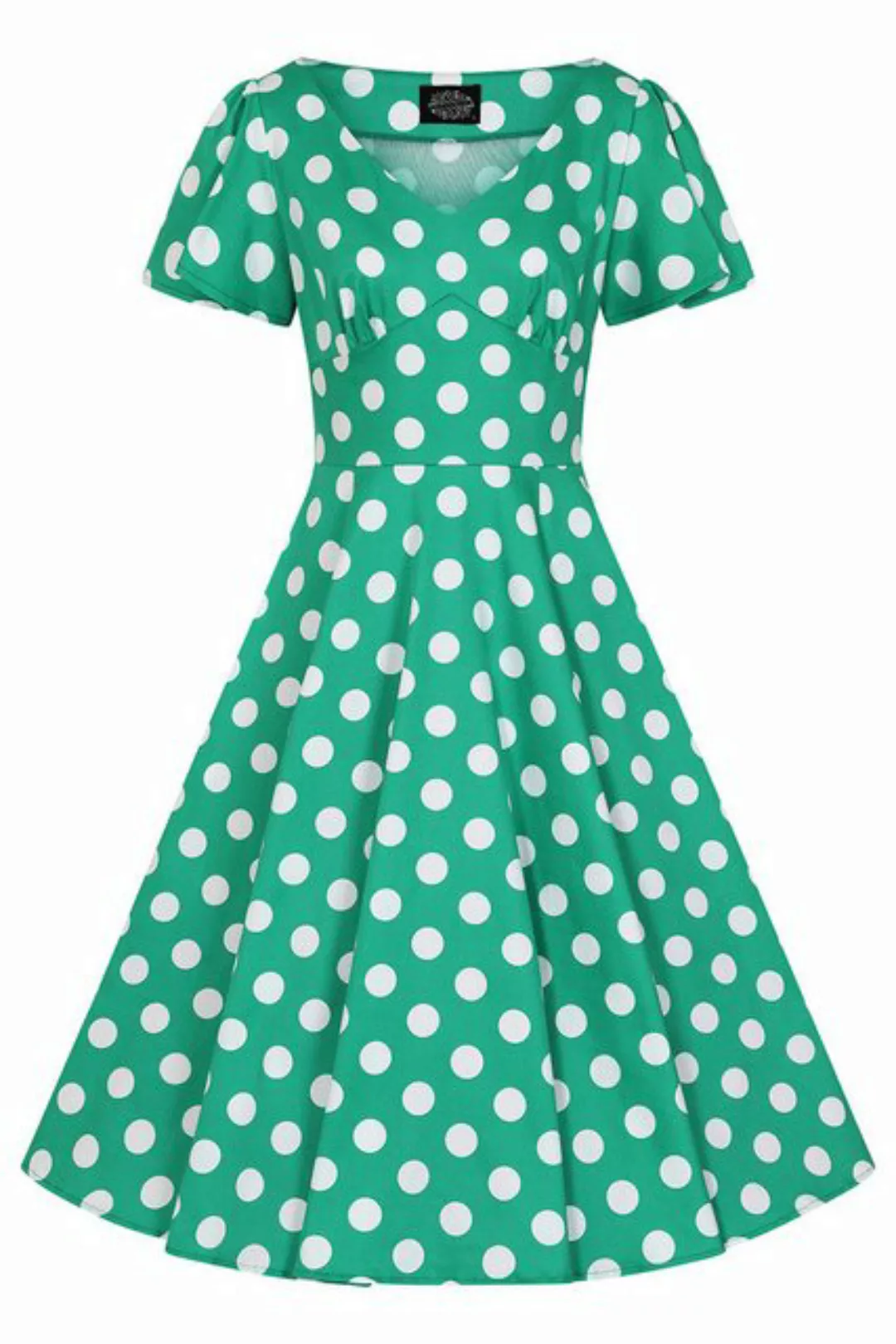 Hearts & Roses London A-Linien-Kleid Nina Polka Dot Swing Dress Rockabella günstig online kaufen