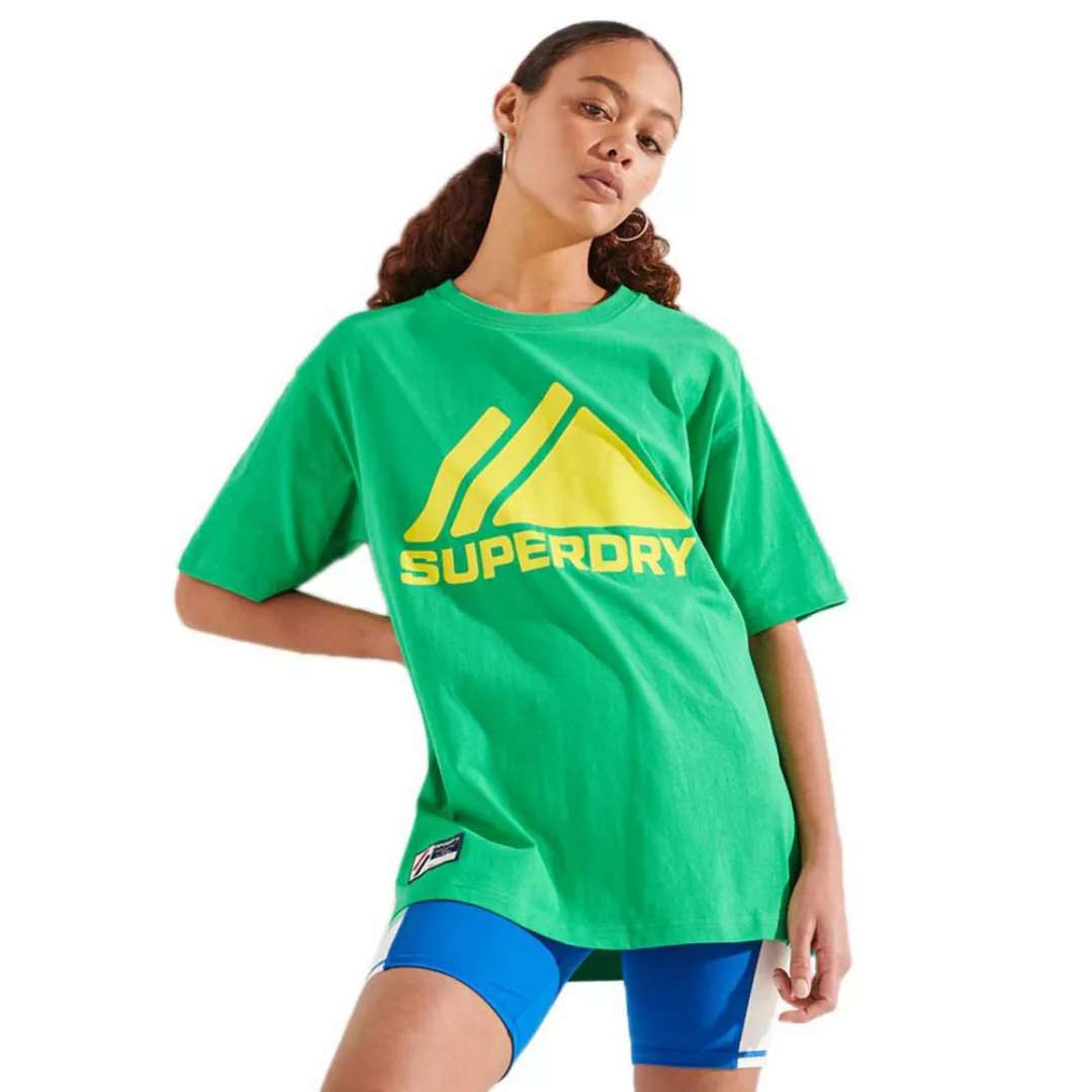 Superdry Mountain Sport Mono Kurzarm T-shirt M Bright Green günstig online kaufen