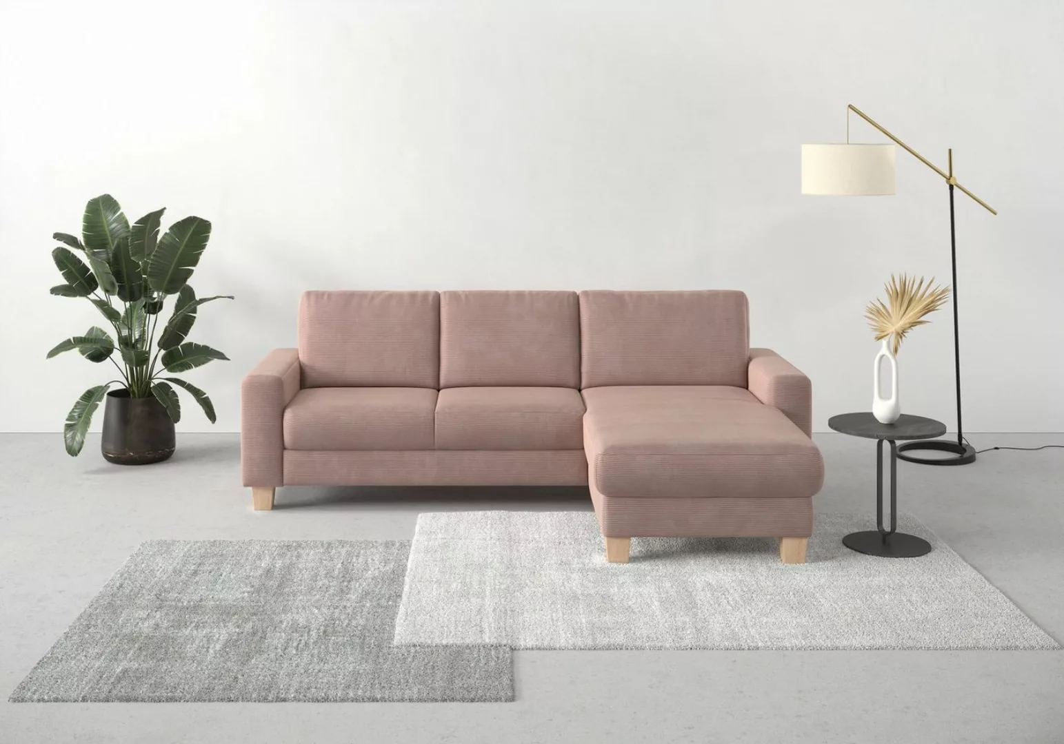 Home affaire Ecksofa Summer L-Form, mit Recamiere, mit oder ohne Bettfunkti günstig online kaufen