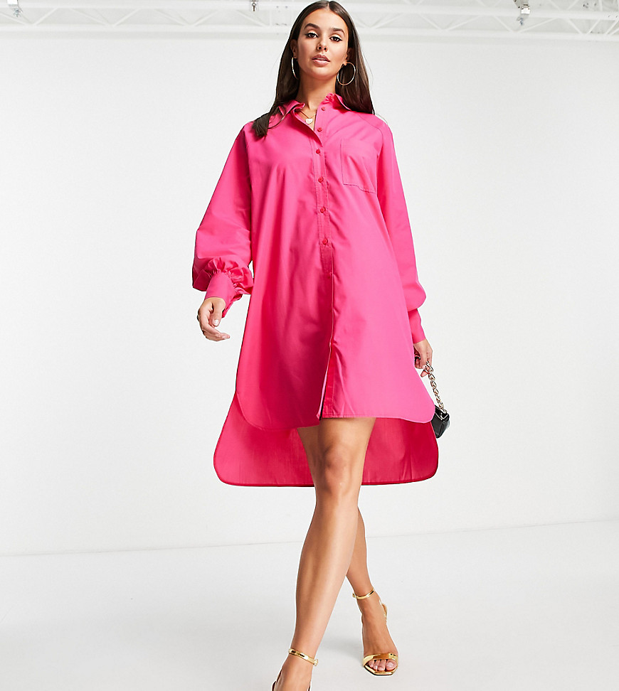 ASOS DESIGN Tall – Boyfriend-Mini-Hemdkleid in Oversize-Passform aus Baumwo günstig online kaufen