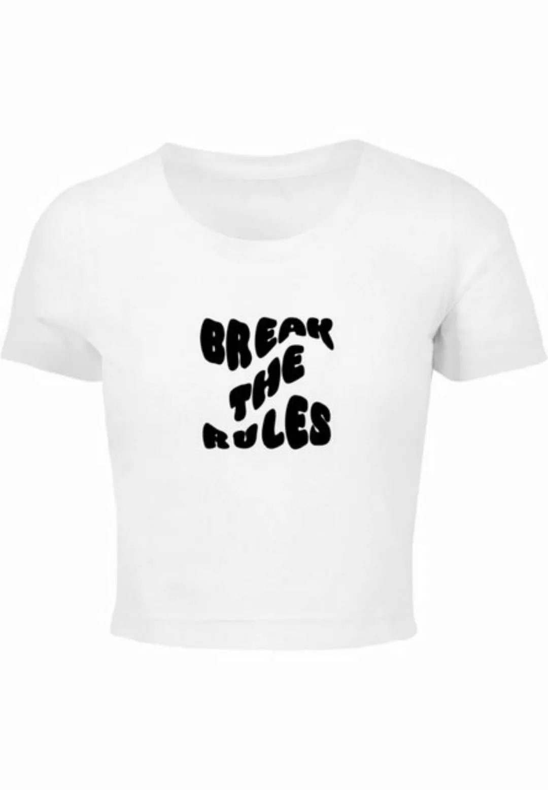 Merchcode T-Shirt Merchcode Damen Ladies Break The Rules Cropped Tee (1-tlg günstig online kaufen