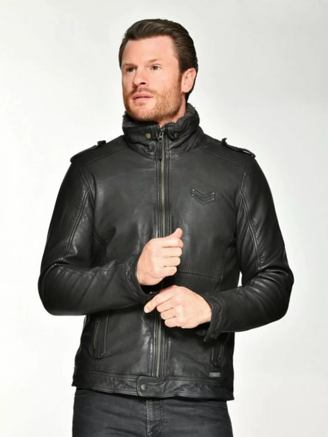 MUSTANG Lederjacke Freeman-ff günstig online kaufen