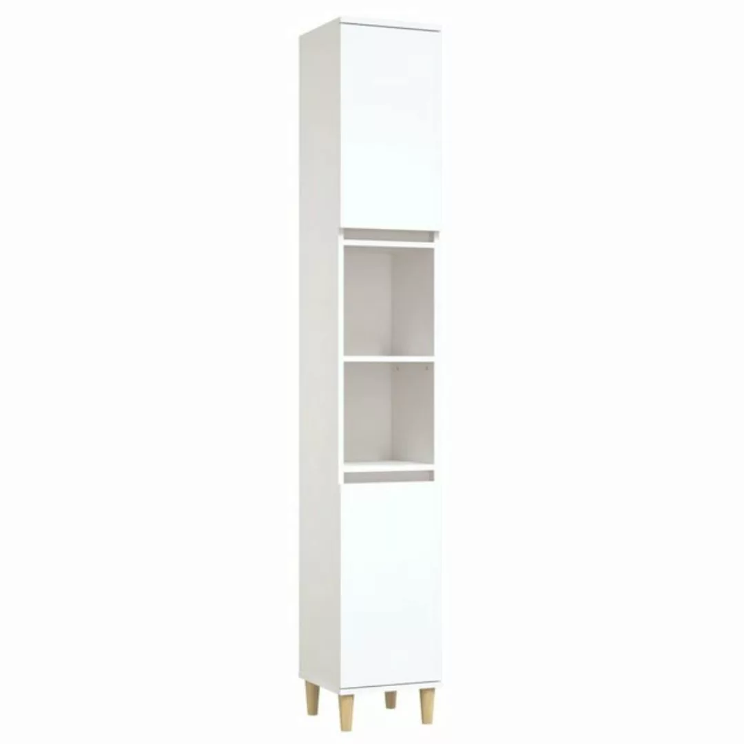 vidaXL Badezimmerspiegelschrank Badschrank Weiß 30x30x190 cm Holzwerkstoff günstig online kaufen