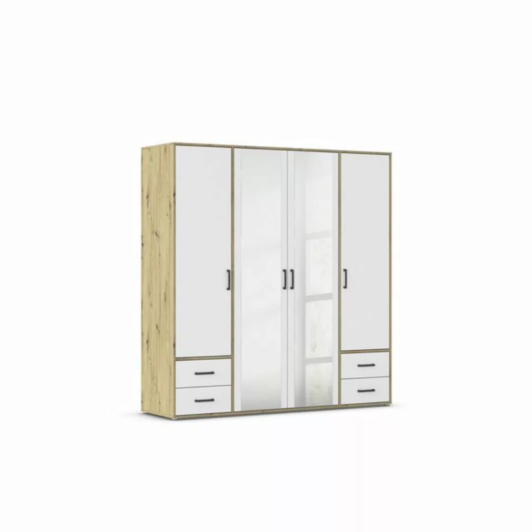 freiraum Drehtürenschrank Voyager 4 Schübe, Eiche Artisan Dekor / weiss / S günstig online kaufen