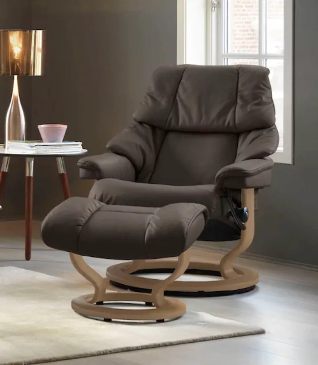 Stressless Relaxsessel "Reno", mit Classic Base, Größe S, M & L, Gestell Ei günstig online kaufen