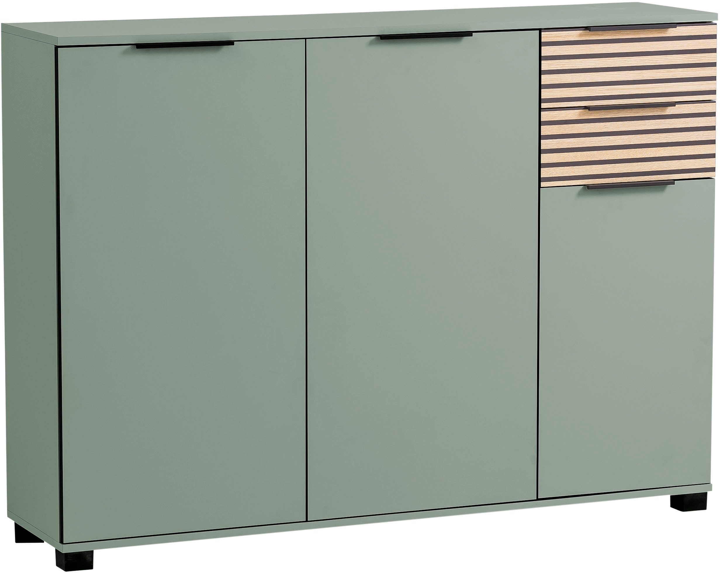welltime Schuhschrank "Alexa, Breite 141 cm, Front mit Akustikprint", Front günstig online kaufen
