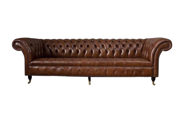 Xlmoebel 4-Sitzer Ledersessel Chesterfield 4 Plätziger Komfort Luxus 100% L günstig online kaufen