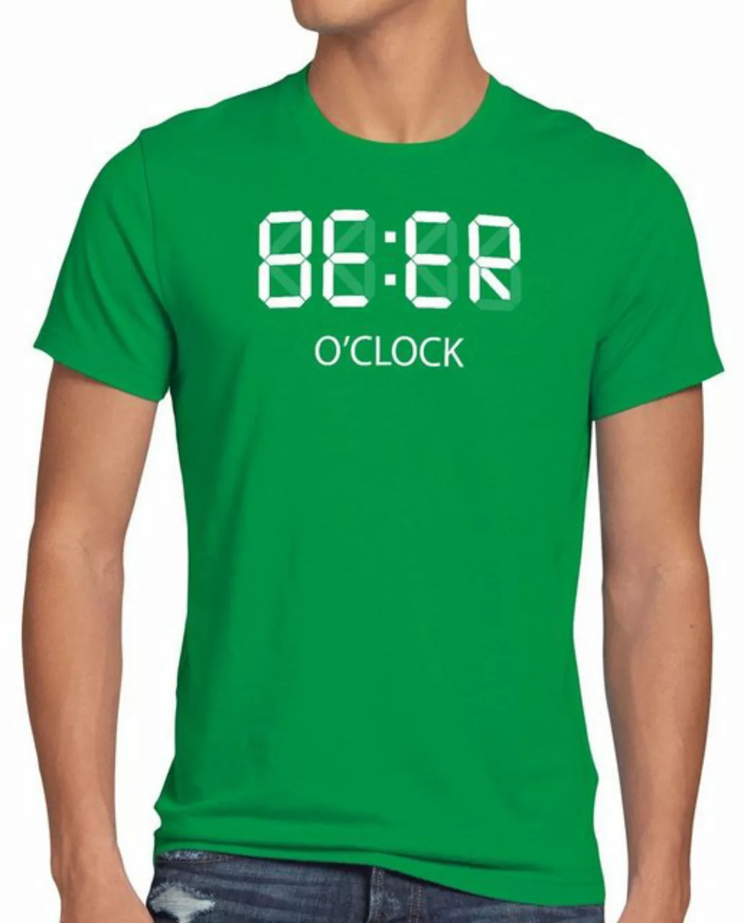 style3 Print-Shirt Herren T-Shirt BEER o'clock jga mallorca saufen papa günstig online kaufen