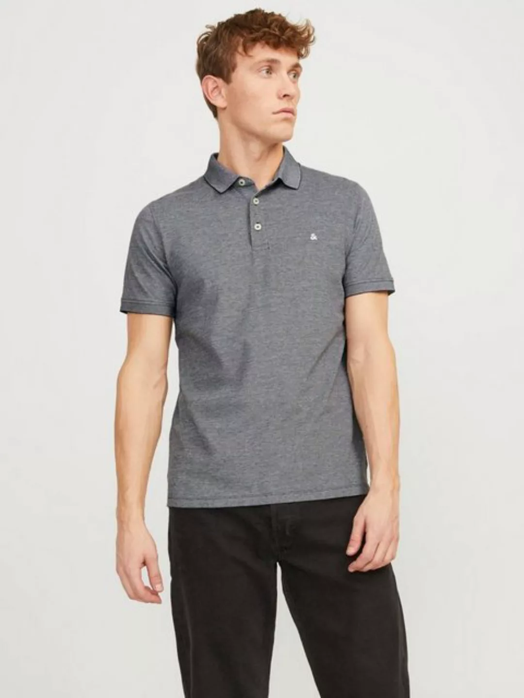 Jack & Jones Poloshirt JJEPAULOS POLO SS NOOS mit Logo Stickerei günstig online kaufen