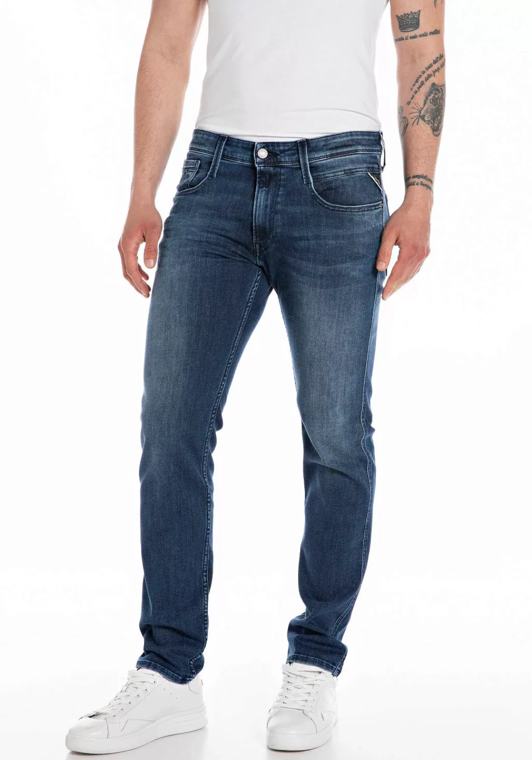 Replay Slim-fit-Jeans "ANBASS HYPERFLEX BIO" günstig online kaufen