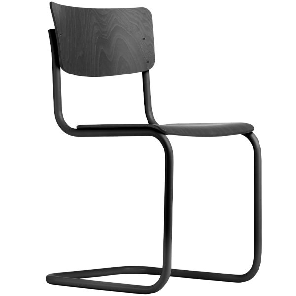 THONET S 43 | Schwarz matt gebeizt | Gestell schwarz matt günstig online kaufen