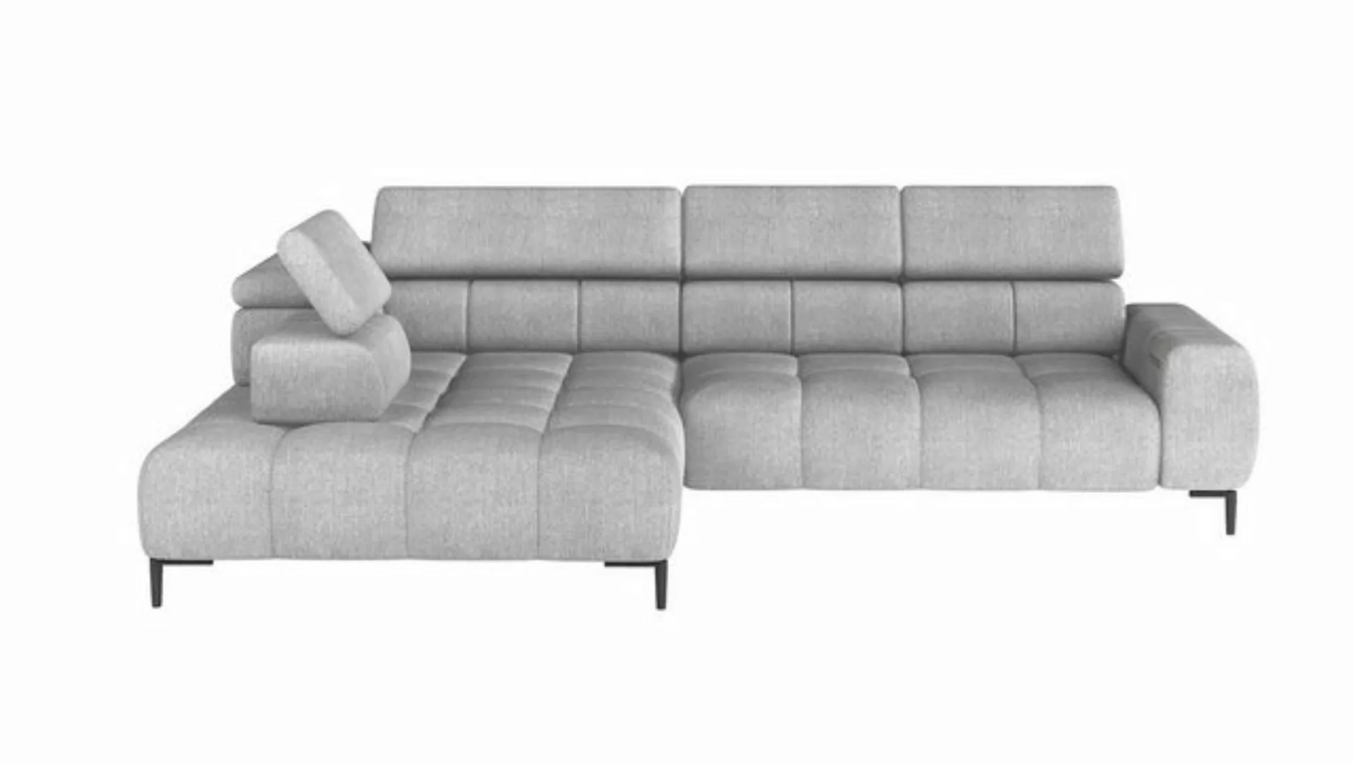 WOHNKLUSIV Ecksofa Ecksofa Venezia mit elektrischer Sitztiefenverstellung - günstig online kaufen