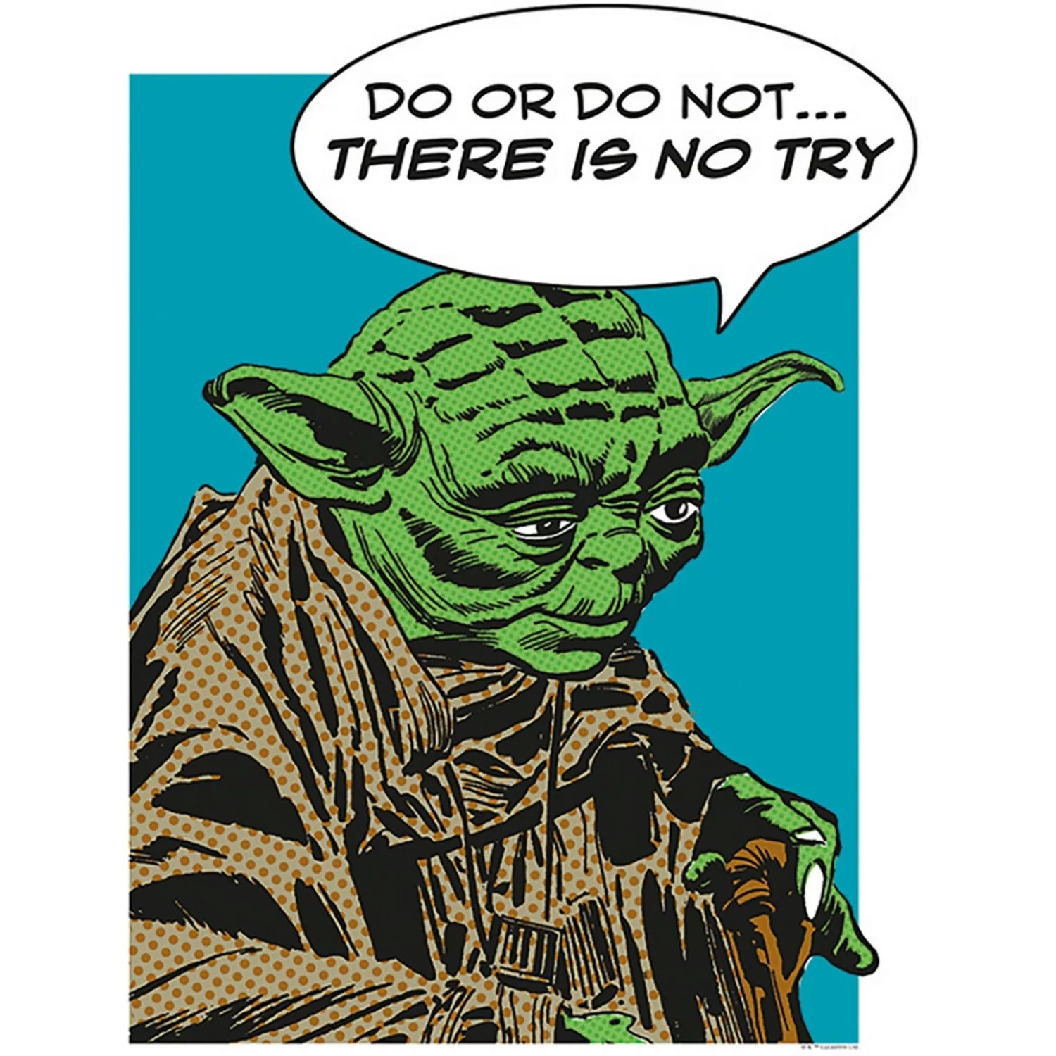 Komar Poster "Star Wars Classic Comic Quote Yoda", Star Wars, (1 St.), Kind günstig online kaufen