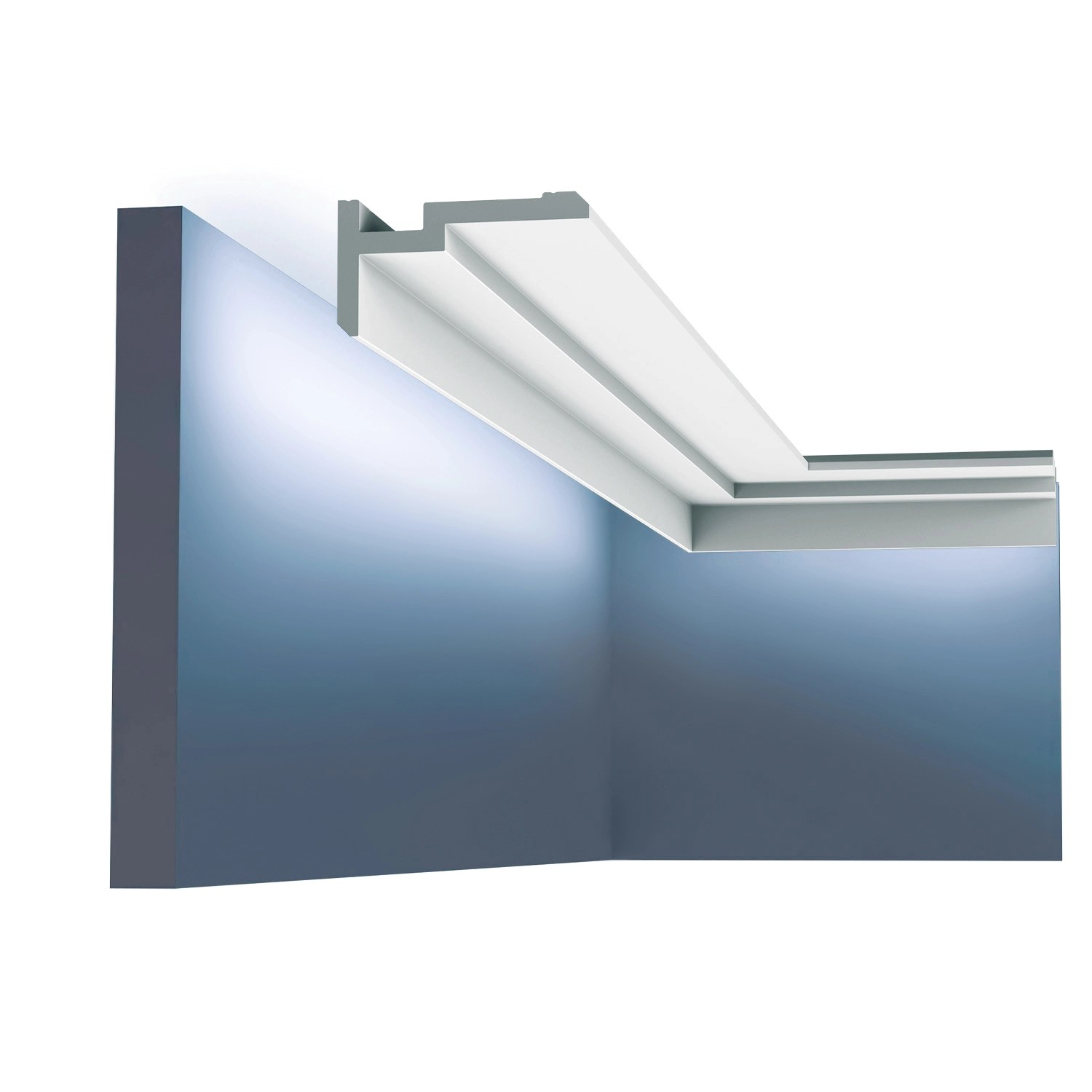 ORAC DECOR CX197 MODERN U-STEPS Eckleiste Wandleiste Indirekte Beleuchtung günstig online kaufen