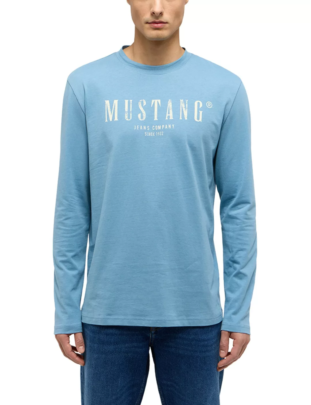 MUSTANG Langarmshirt "Langarmshirt" günstig online kaufen