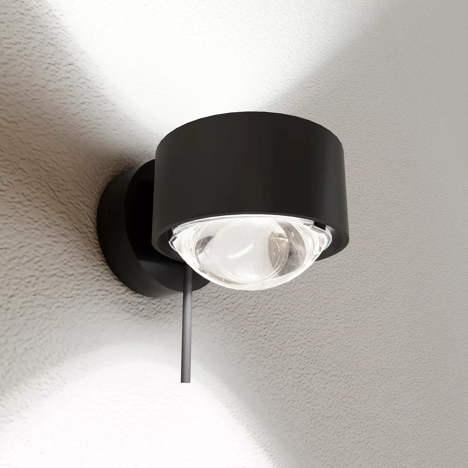 Puk! 80 Wall LED-Spot Linsen klar schwarz matt günstig online kaufen