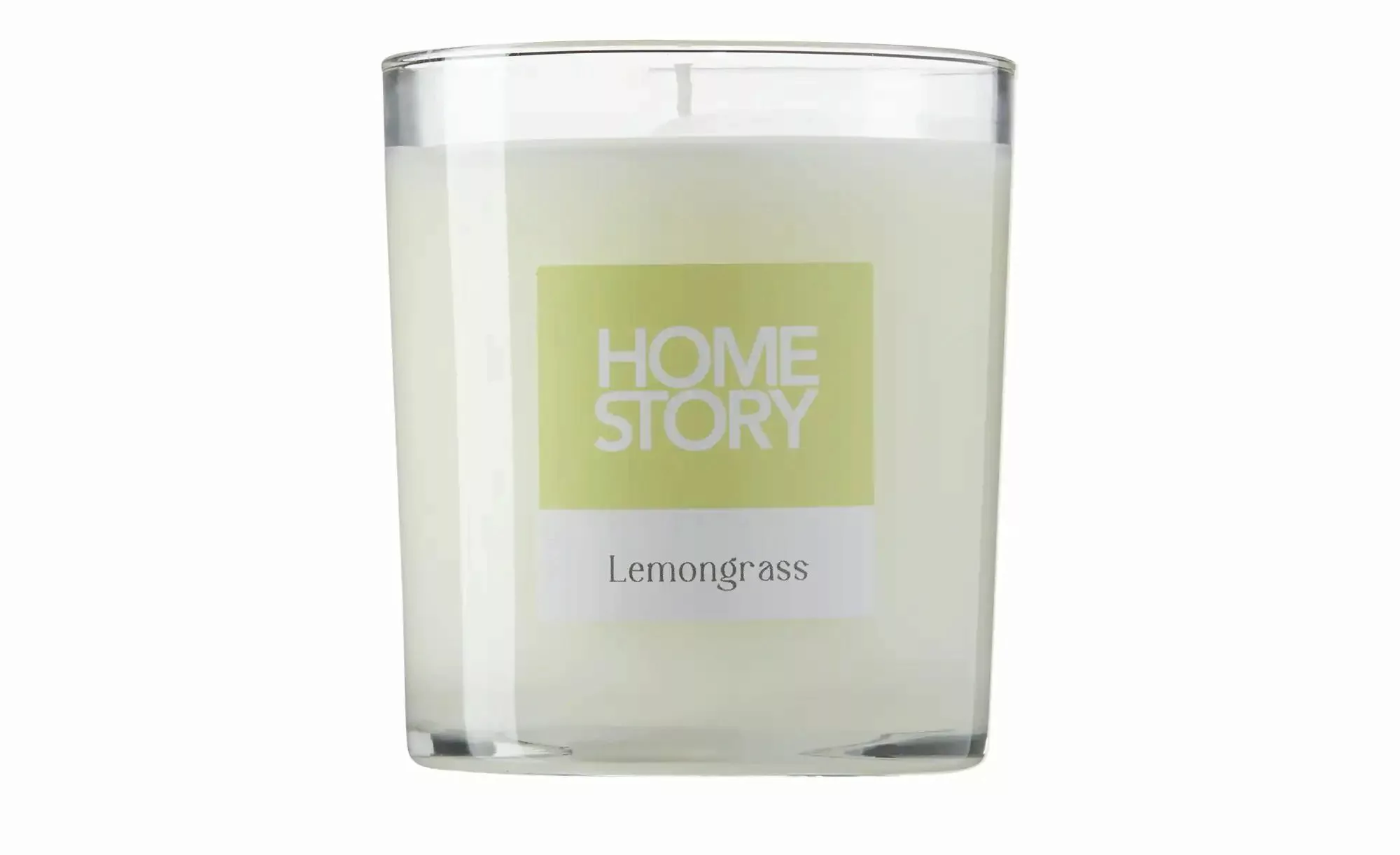 HOME STORY Duftkerze im Glas "Lemongrass"   ¦ grün ¦ Wachs,Glas ¦ Maße (cm) günstig online kaufen