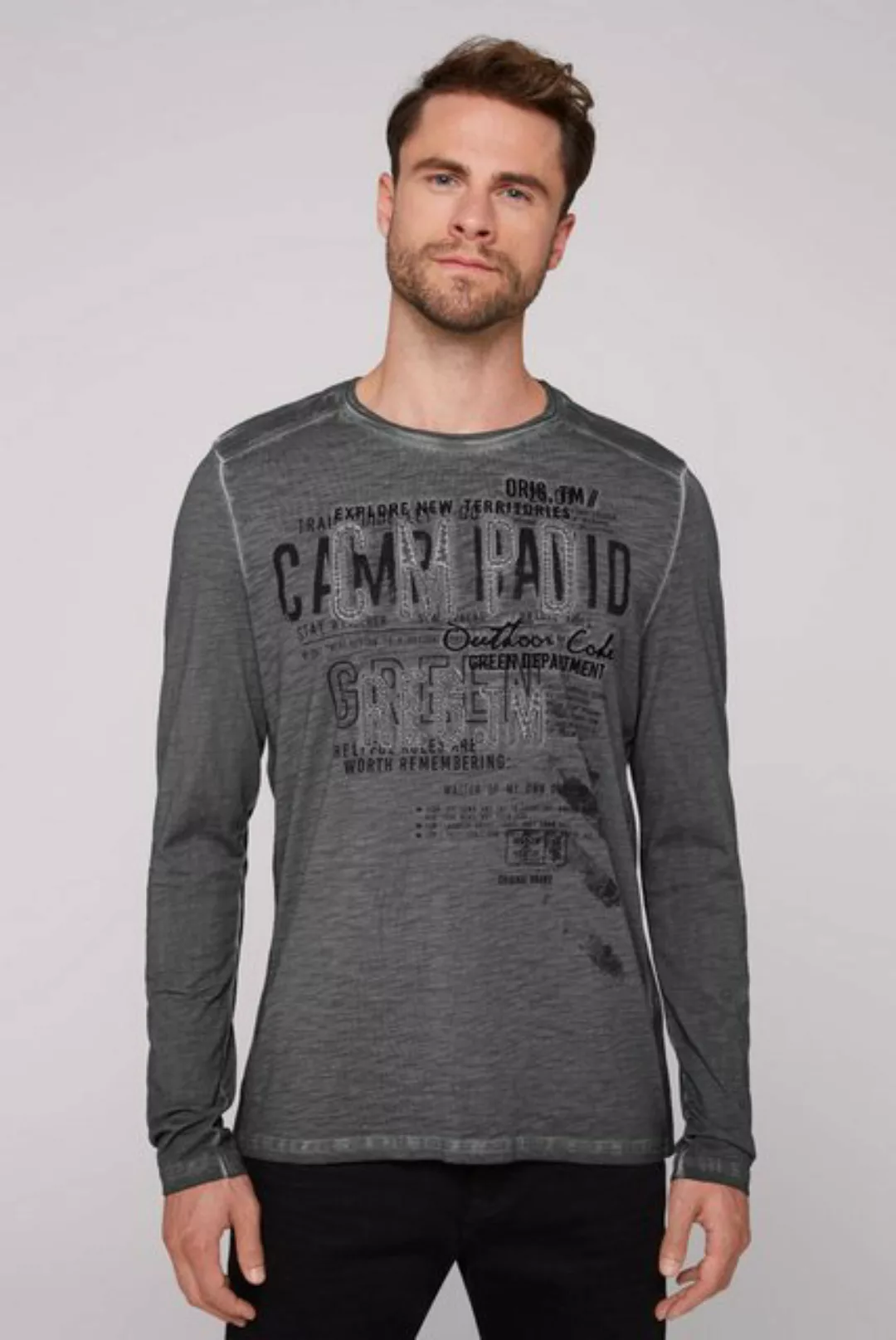 CAMP DAVID Langarmshirt aus Bio-Baumwolle günstig online kaufen