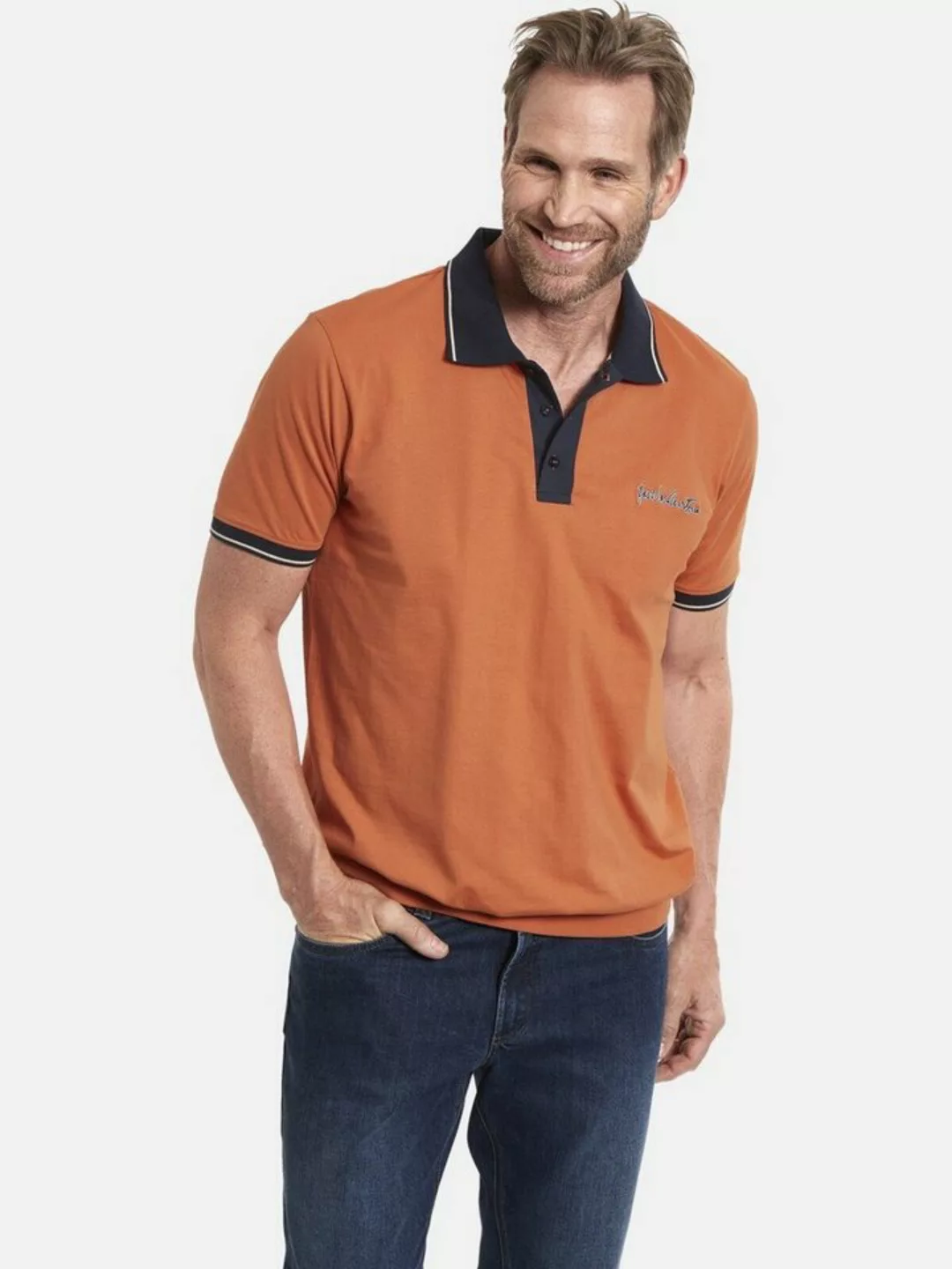 Jan Vanderstorm Poloshirt RUL +Fit Kollektion, Saumbund günstig online kaufen