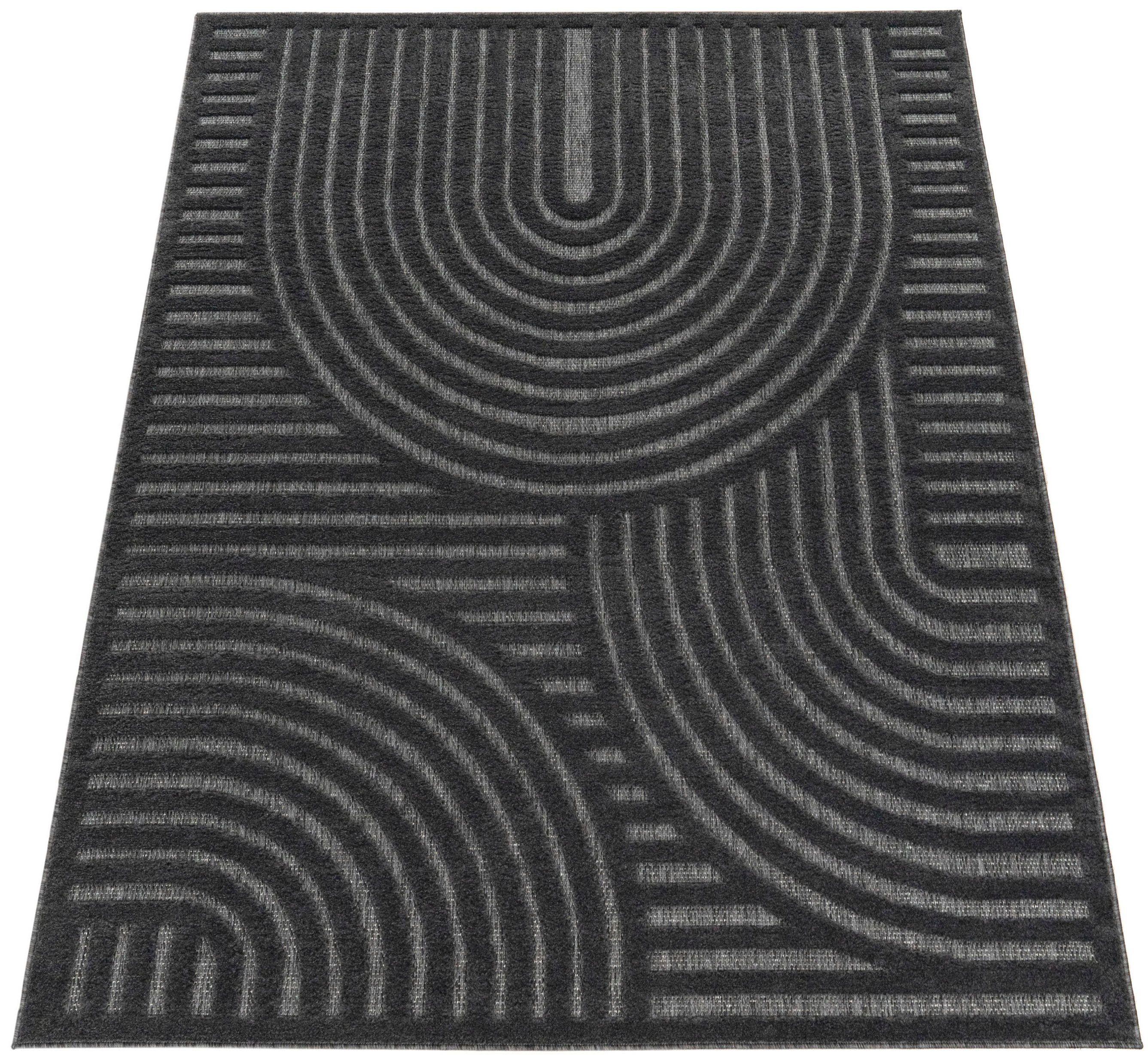 Paco Home Teppich »Livorno 674«, rechteckig, 14 mm Höhe, Uni Farben, modern günstig online kaufen