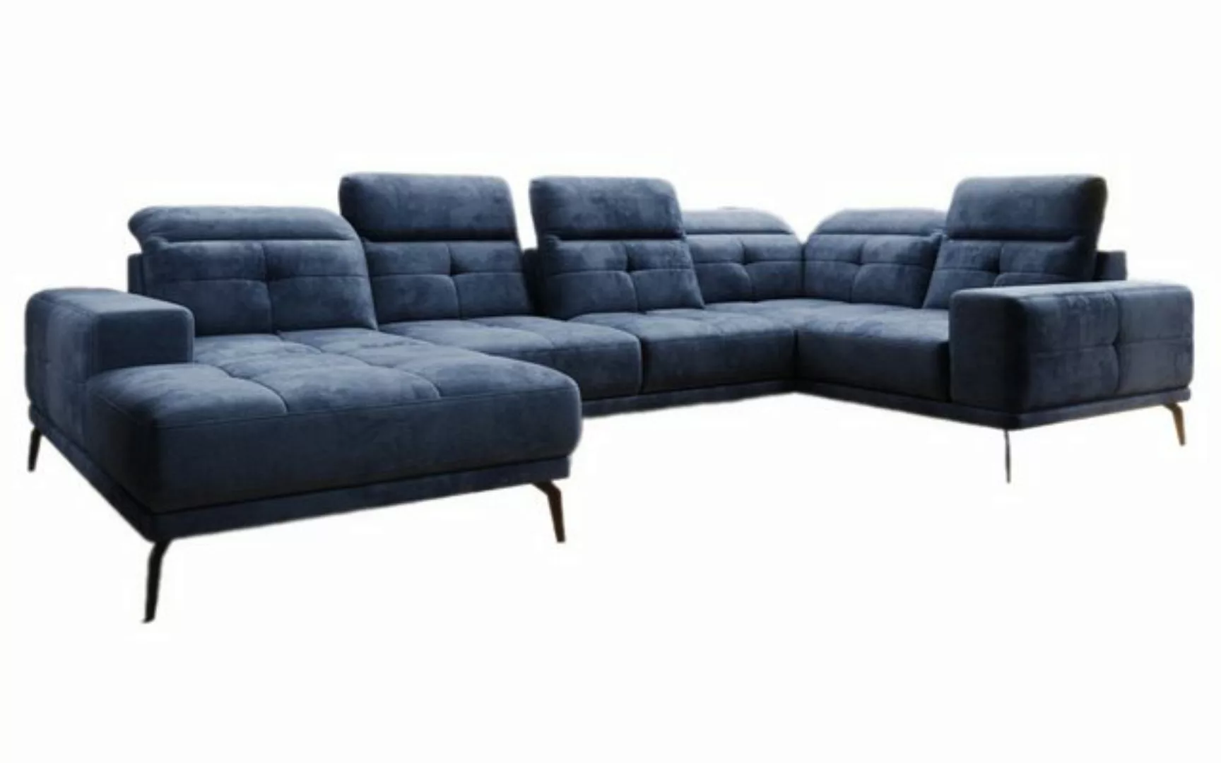 Luxusbetten24 Sofa Designer Sofa Nerio, mit verstellbarer Kopf- und Rückenl günstig online kaufen