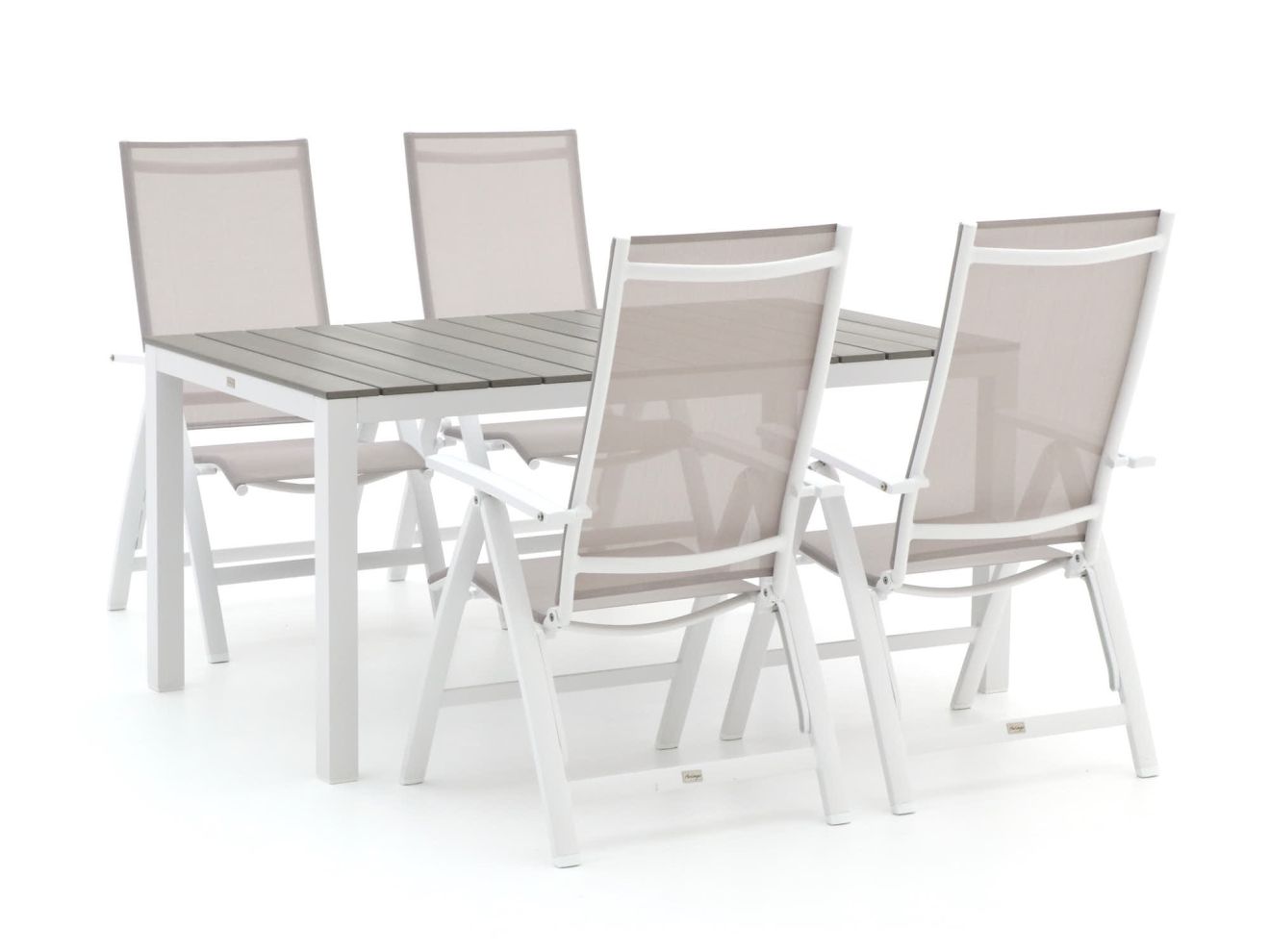 Bellagio Avenza/Fidenza 160 cm Gartenmöbel-Set 5-teilig verstellbar günstig online kaufen