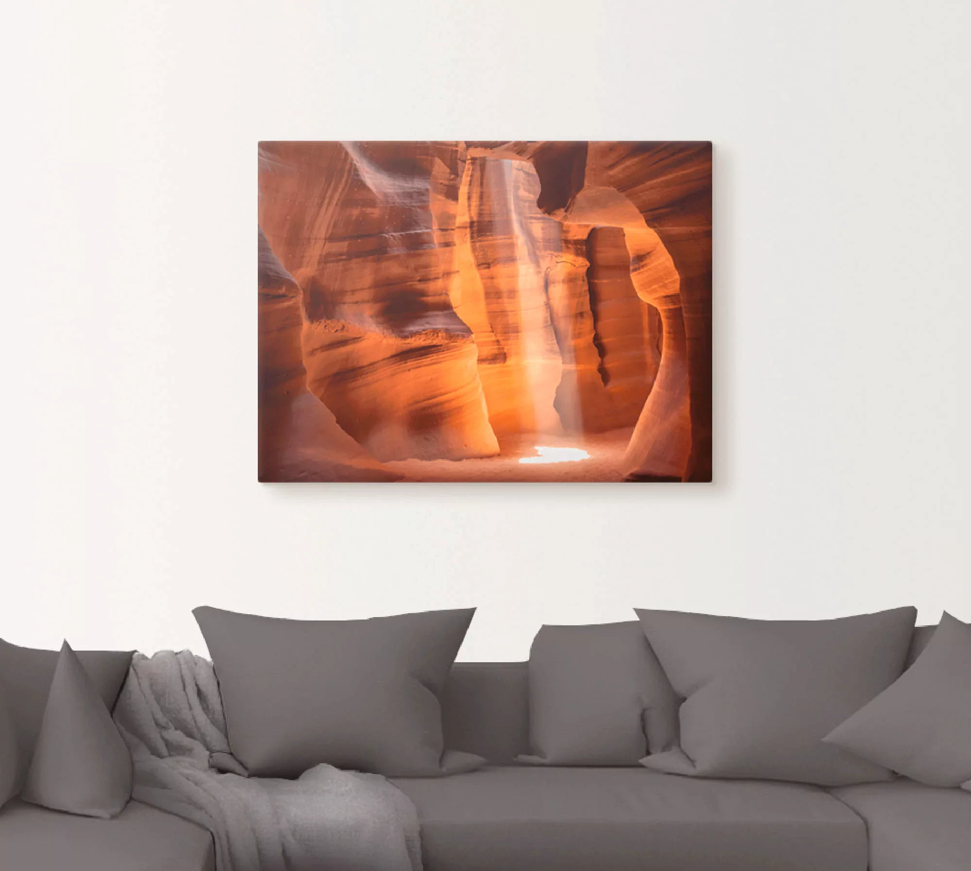 Artland Leinwandbild "Antelope Canyon Lichtsäule II", Amerika, (1 St.), auf günstig online kaufen