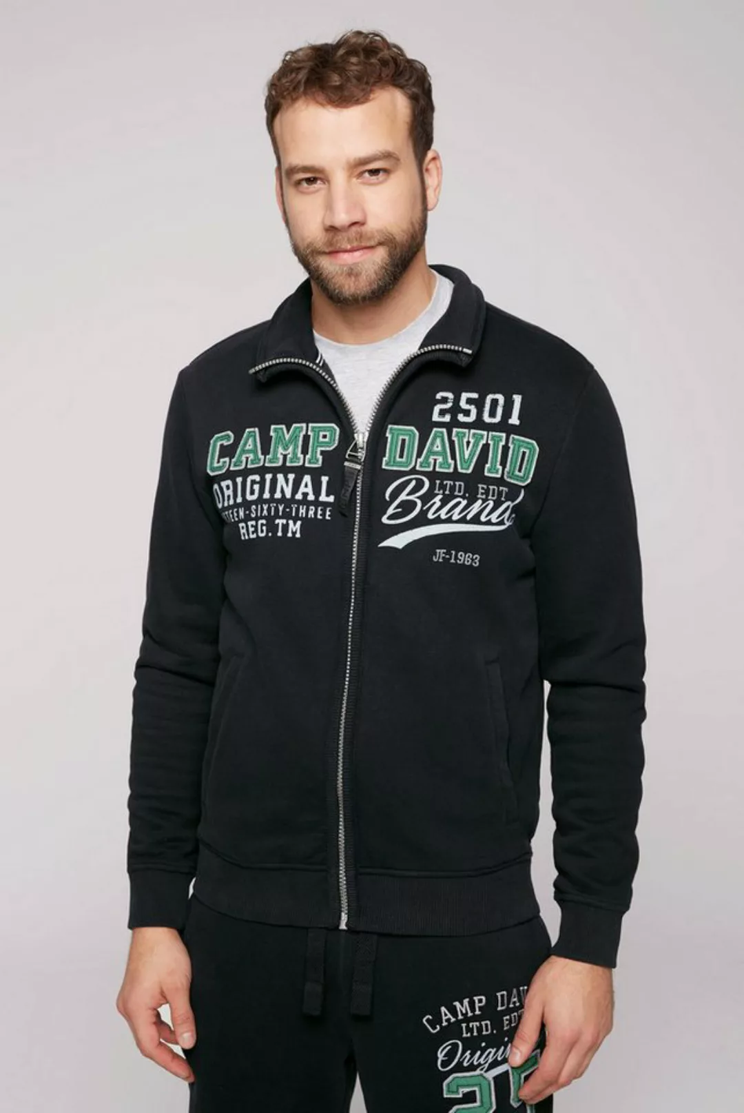 CAMP DAVID Sweatjacke mit weicher Innenseite günstig online kaufen