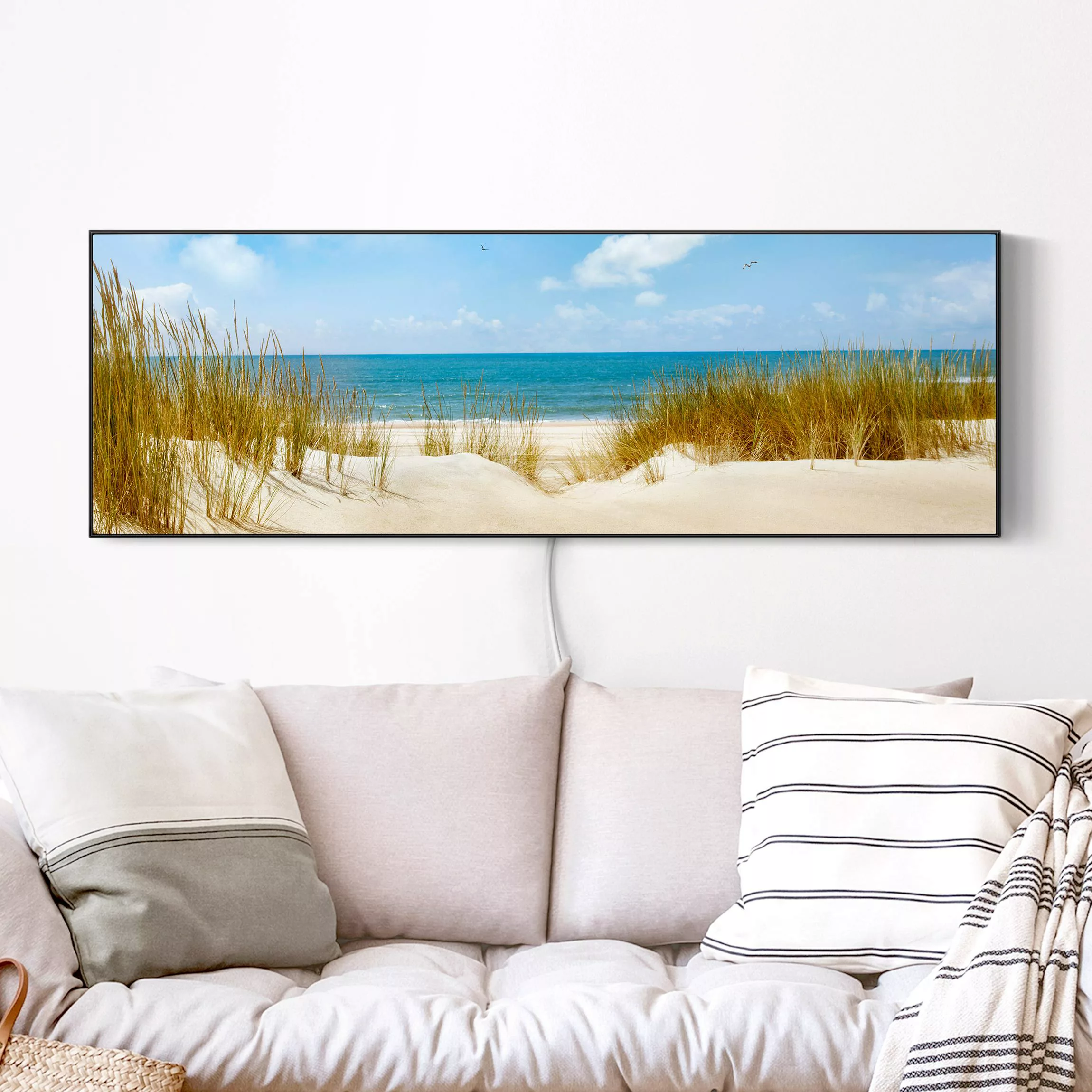 LED-Wechselbild Strand an der Nordsee günstig online kaufen