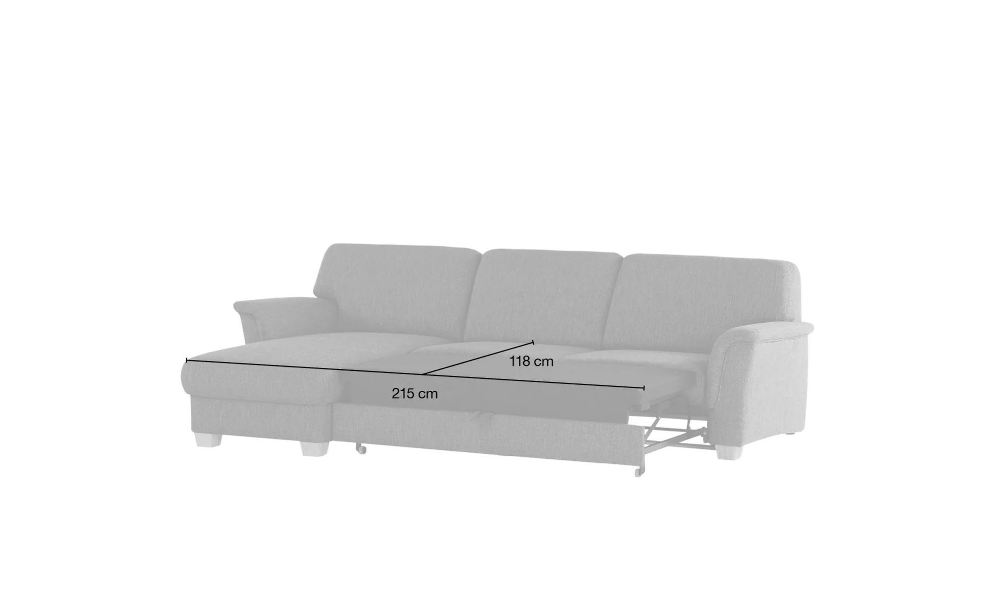 smart Ecksofa  Valencia ¦ rot ¦ Maße (cm): B: 269 H: 90 T: 173 Polstermöbel günstig online kaufen