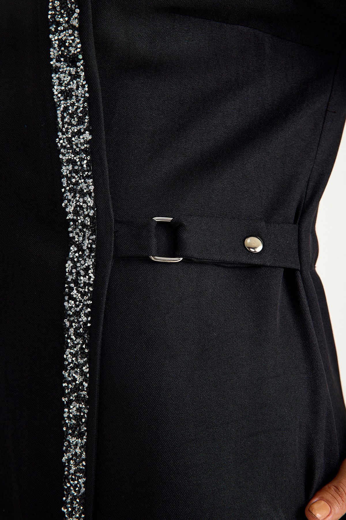 fashionshowcase Tunikakleid Abaya Kleid mit Schmuckdetails günstig online kaufen